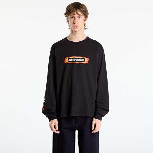 Tričko Horsefeathers Raceway Ls T-Shirt Black