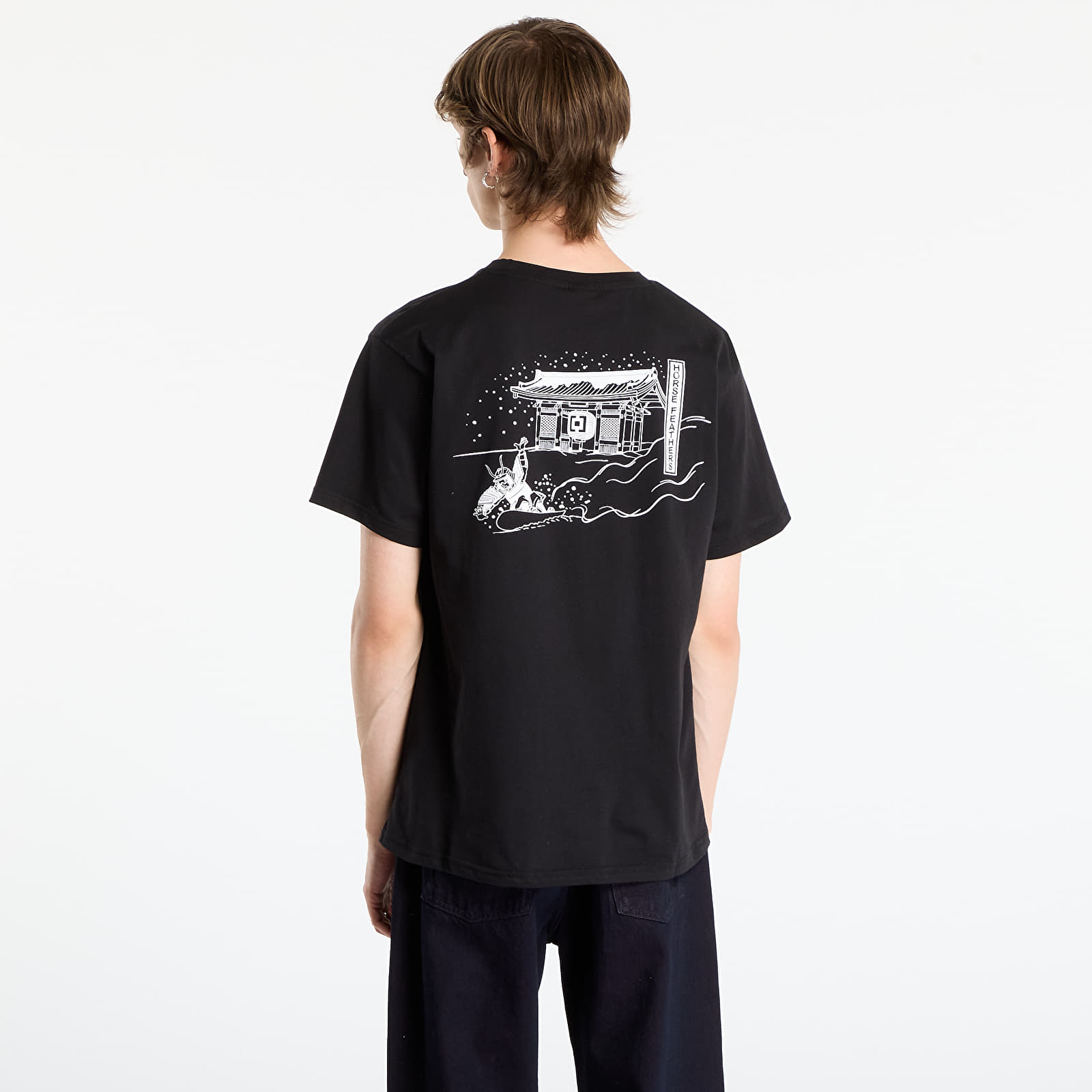 T-Shirts Männer Horsefeathers Asakusa T-Shirt Black