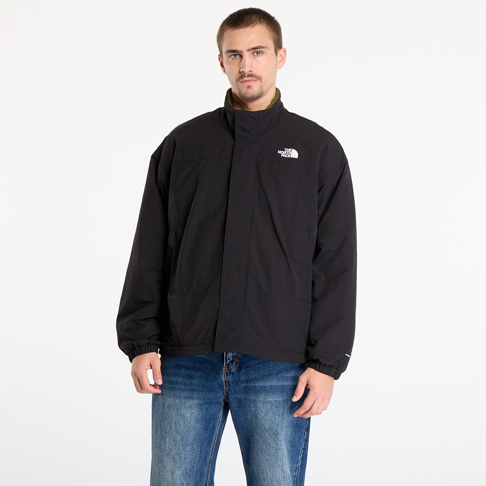 Giacche da uomo The North Face M Yumiori Reversible Jacket TNF Black/ Woodland Green
