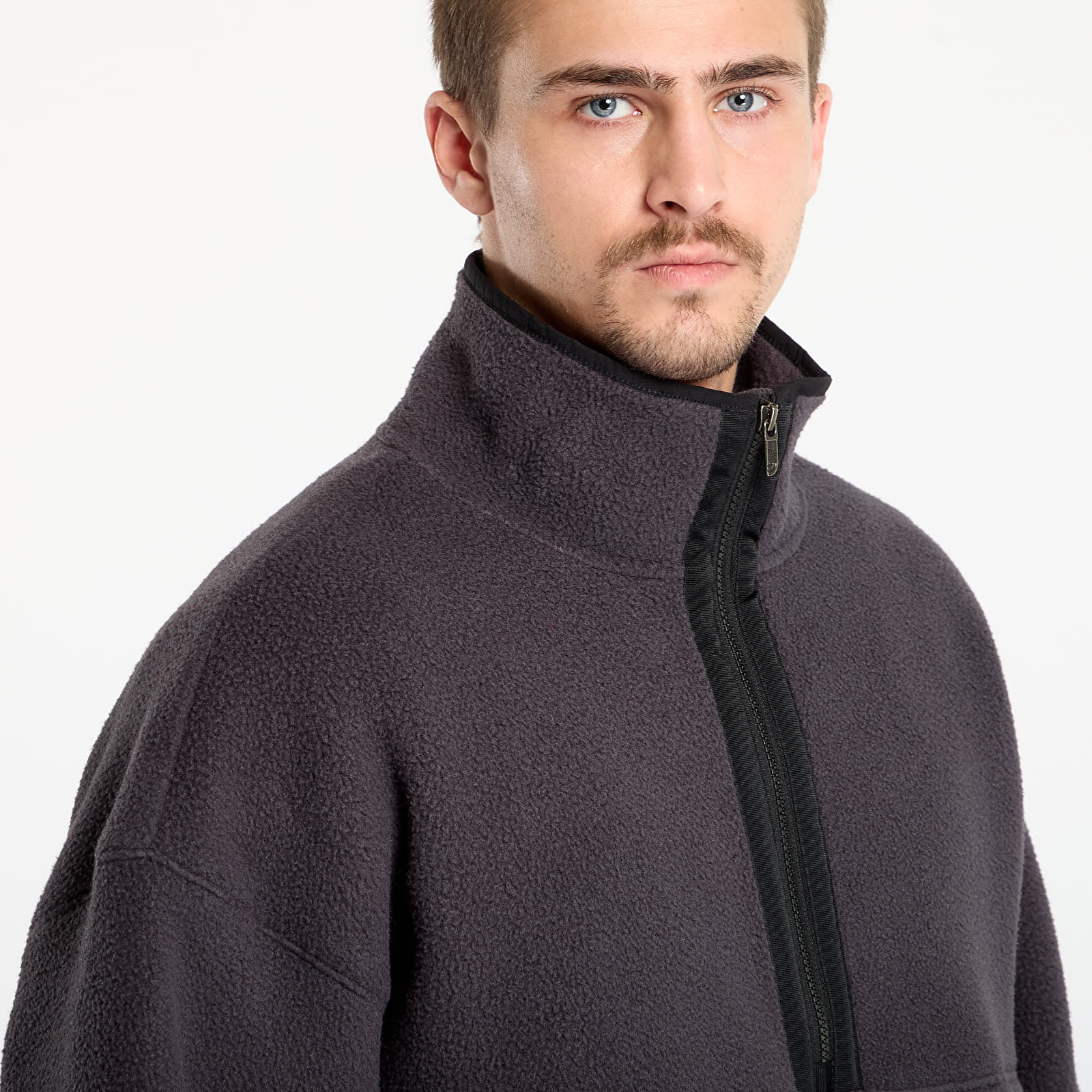 Felpe con cappuccio uomo The North Face Red Box Vintage 1/ 2 Zip Fleece Obsidian