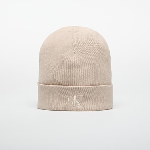 Hat Calvin Klein Fine Rib Beanie Brown
