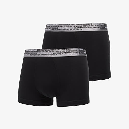 Boxerky EA7 Emporio Armani Bottom Trunk 2-Pack Black/ Black