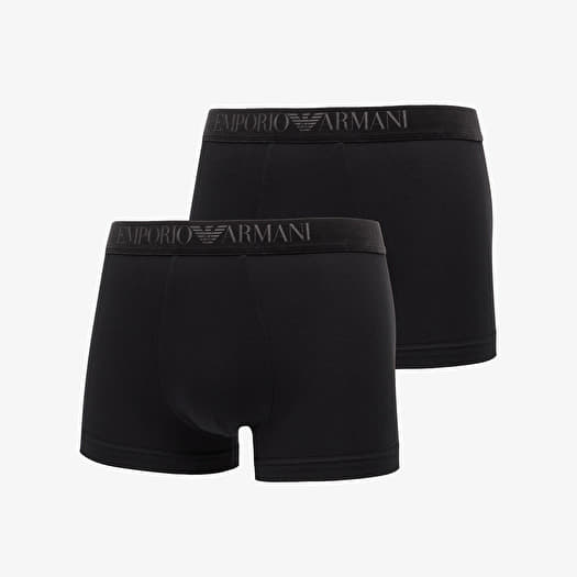 Boxerky EA7 Emporio Armani Bottom Trunk 2-Pack Black/ Black