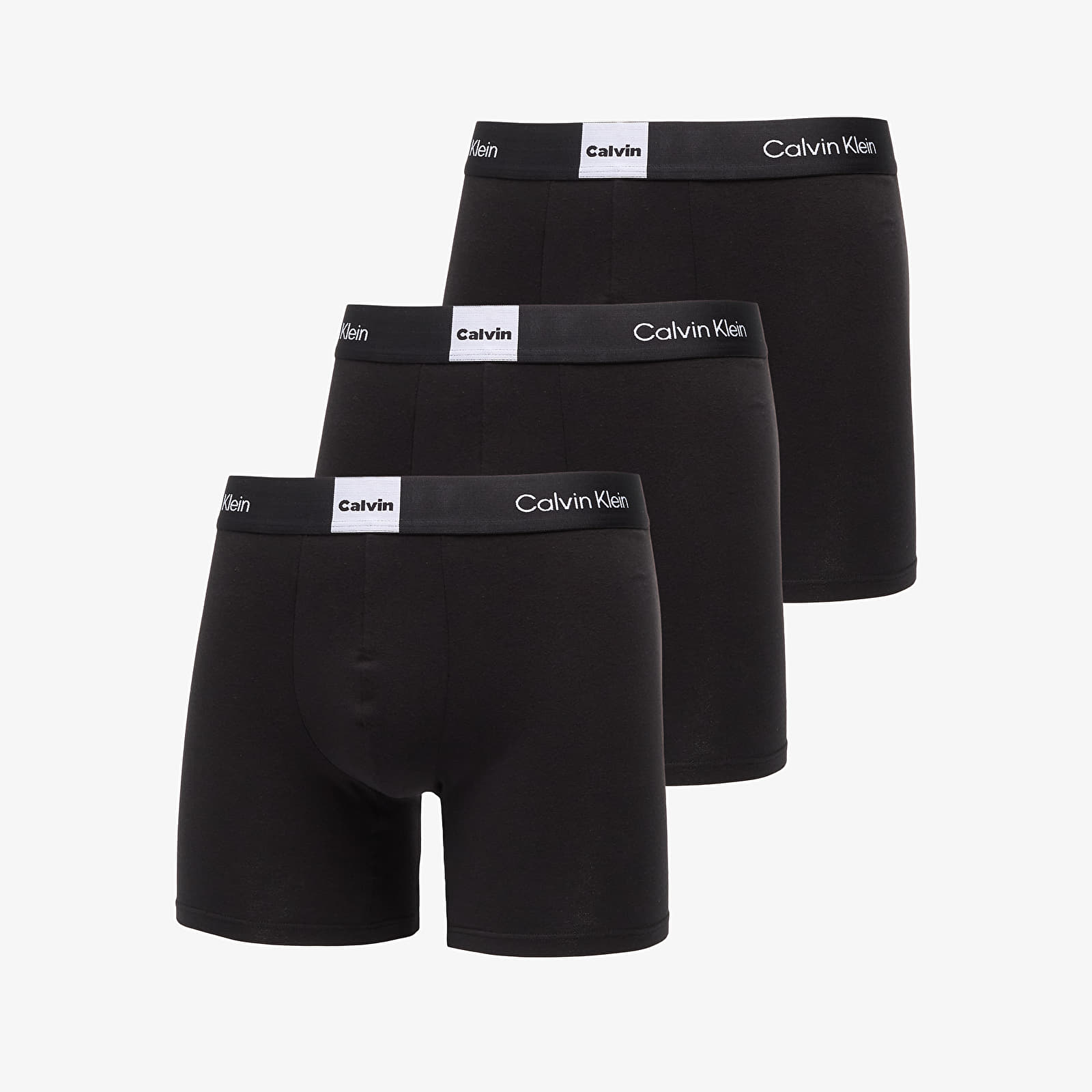 Boxeri pentru bărbați Calvin Klein Boxer Brief 3-Pack Black