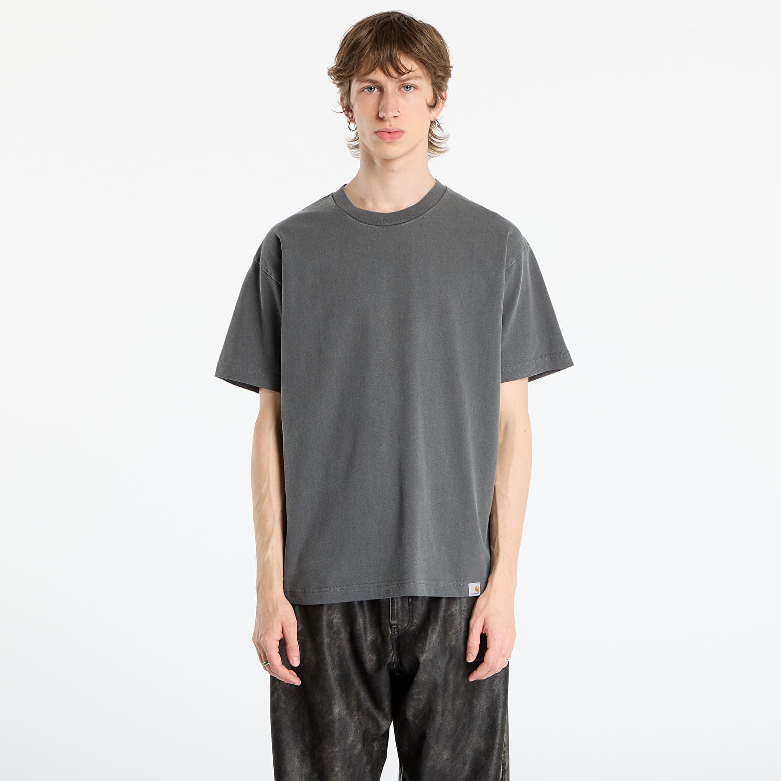 T-shirt Carhartt WIP S/S RGGD T-Shirt UNISEX Black Garment Dyed XS