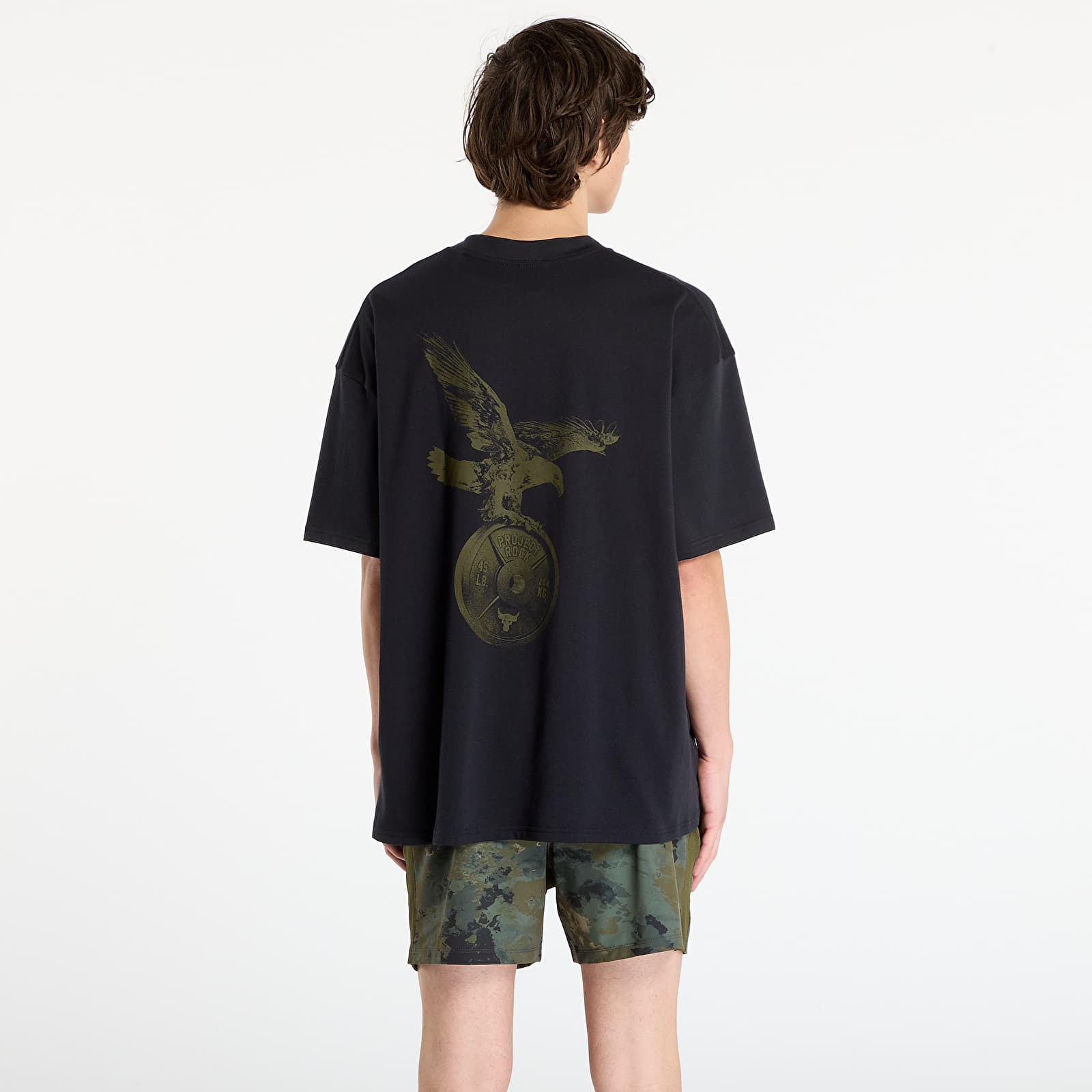 T-shirts til mænd Under Armour Project Rock SS Q4 ST Black