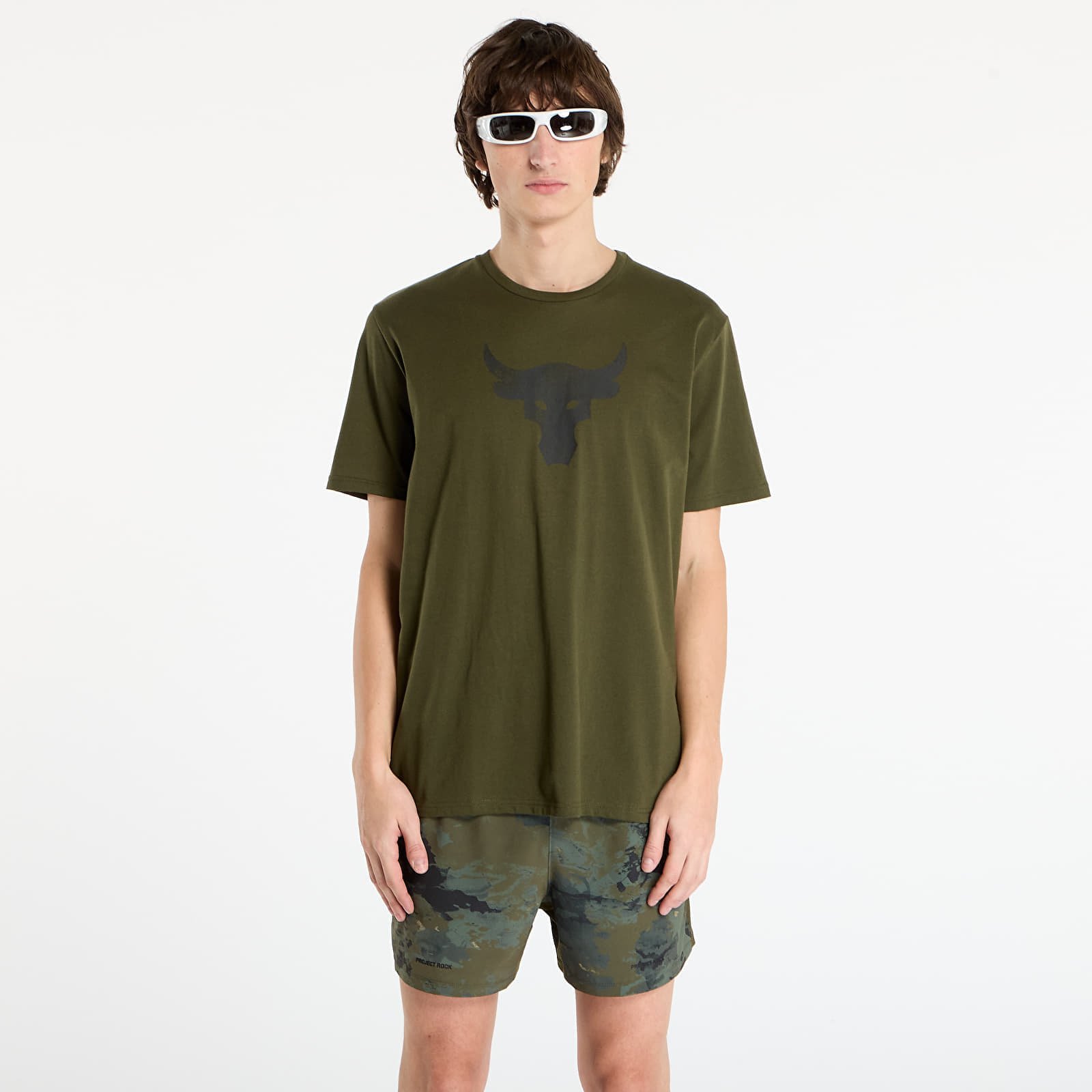 T-shirt Under Armour Project Rock Brahma Bull SS Expedition Green M