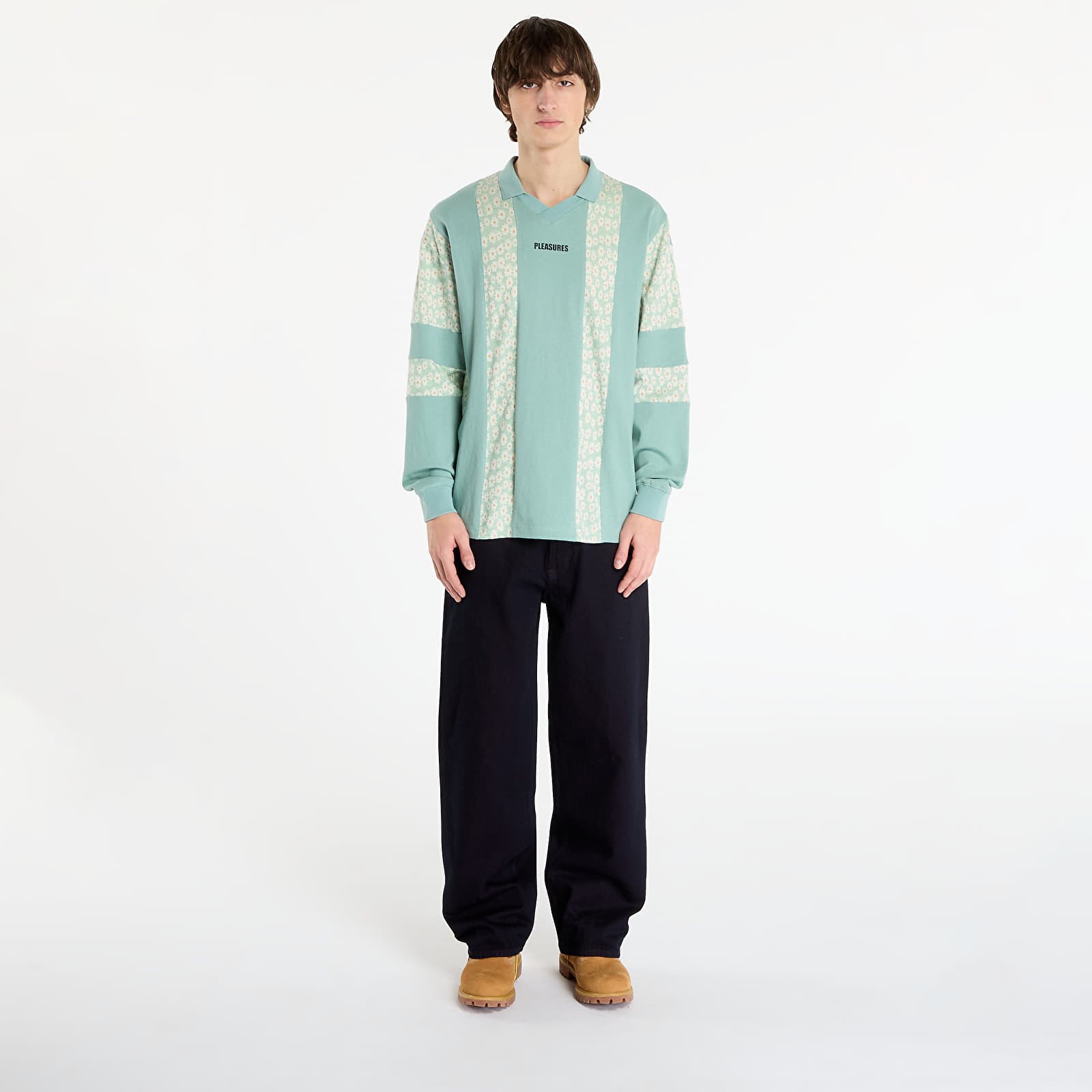 T-Shirts Männer PLEASURES Sounds Rugby Polo Matcha