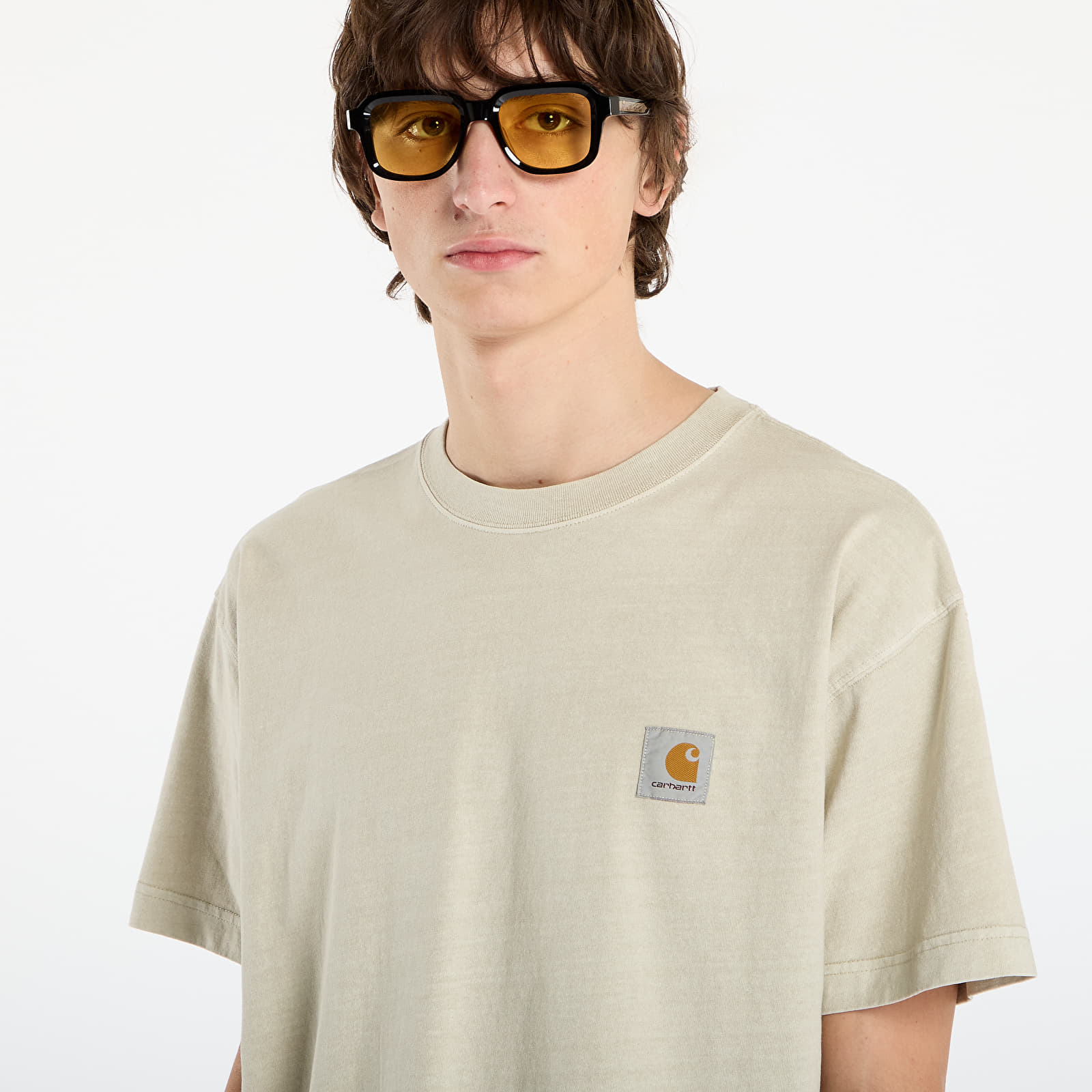 Men's T-shirts Carhartt WIP S/S Vista T-Shirt UNISEX Fleur De Sel Garment Dyed