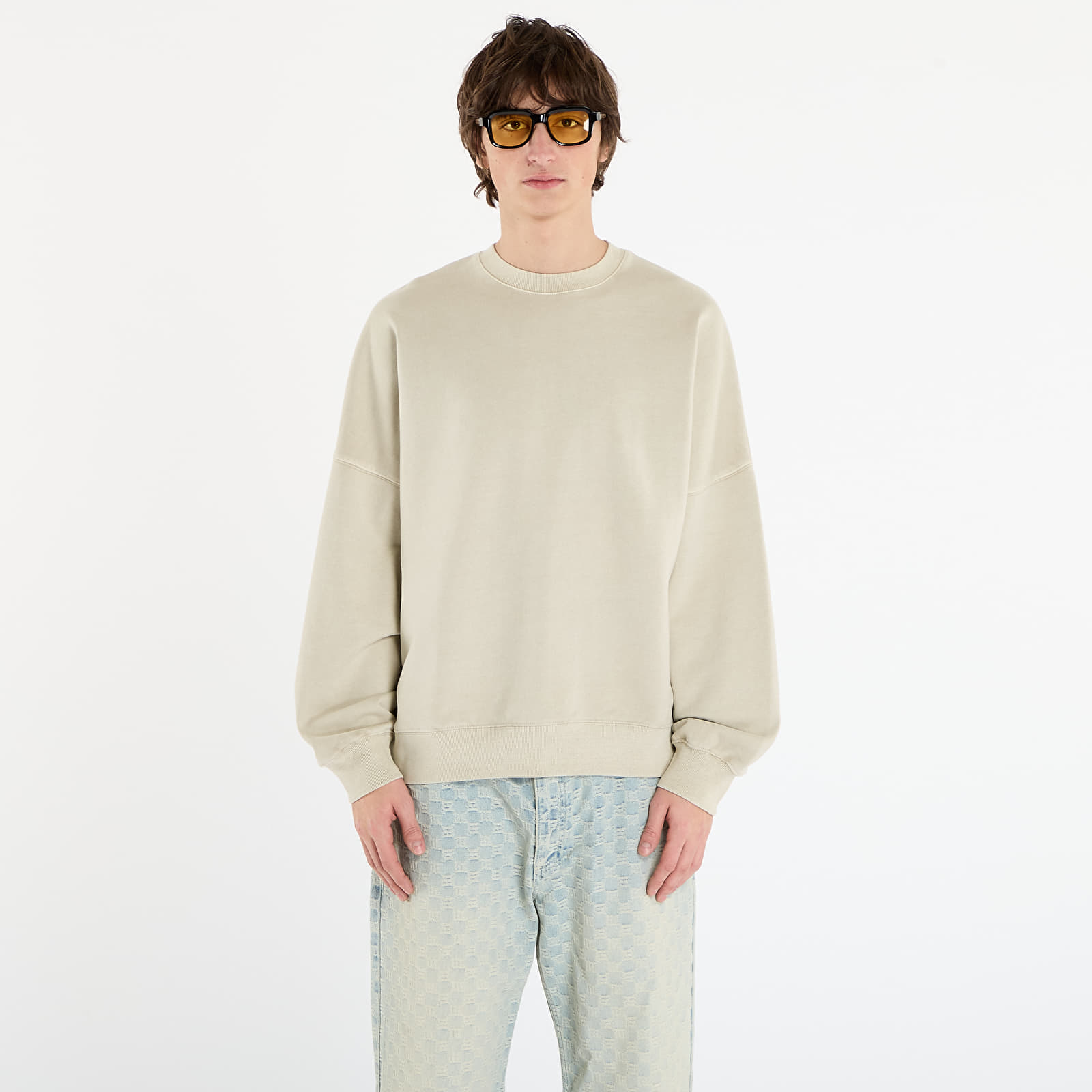 Ανδρικά φούτερ  Carhartt WIP RGGD Sweat UNISEX Fleur De Sel Garment Dyed