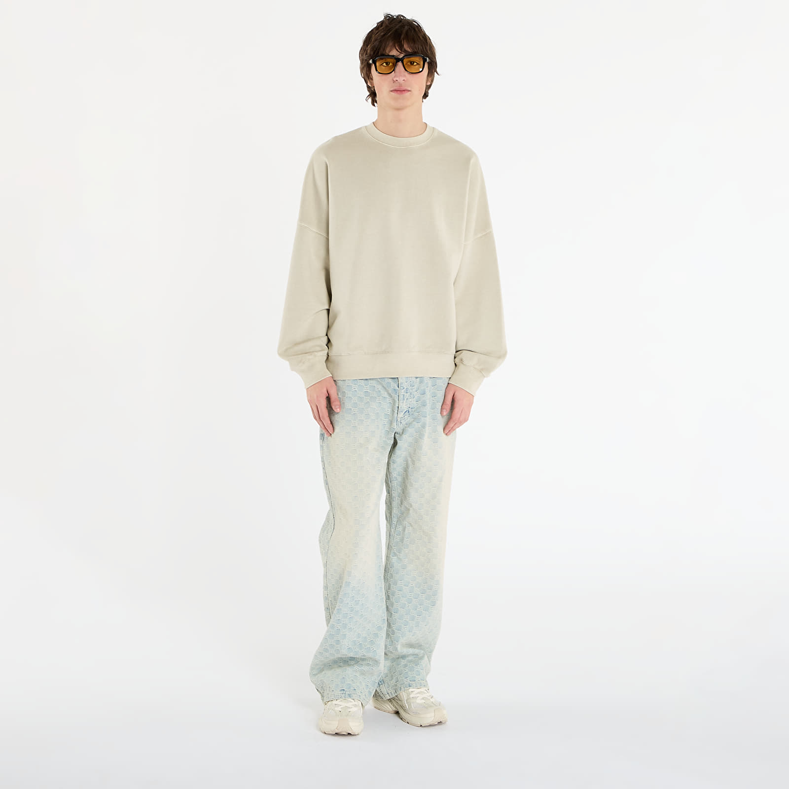 Ανδρικά φούτερ  Carhartt WIP RGGD Sweat UNISEX Fleur De Sel Garment Dyed