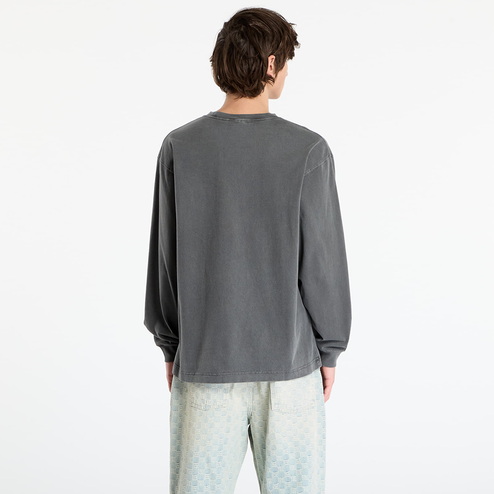 T-Shirts Männer Carhartt WIP L/S Vista T-Shirt UNISEX Black Garment Dyed