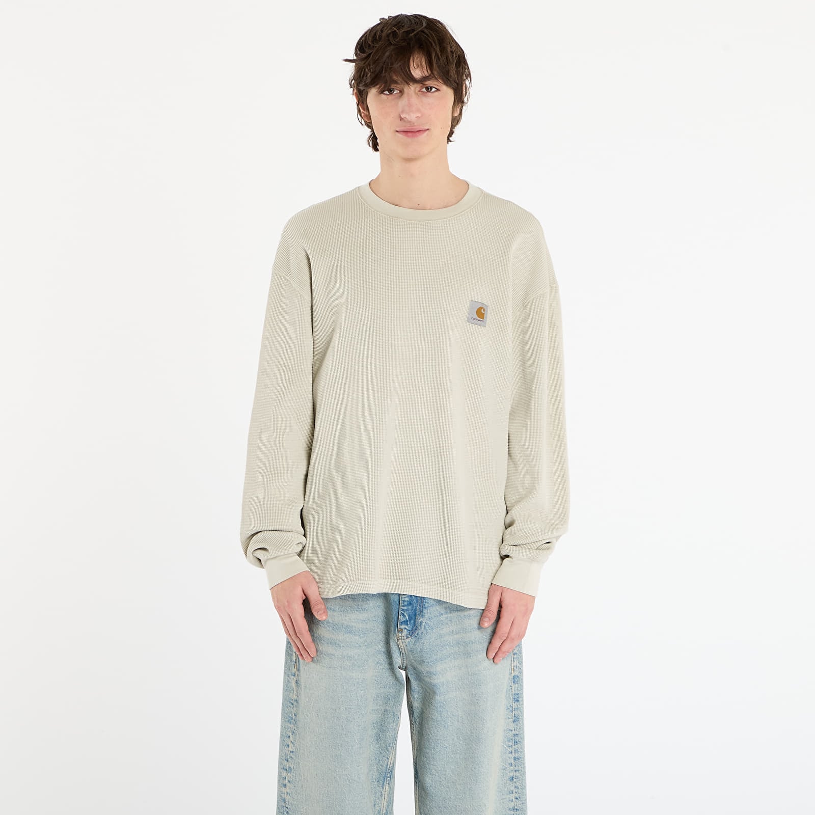 Tricou Carhartt WIP L/S Vista Waffle T-Shirt Fleur De Sel Garment Dyed M