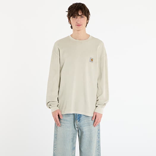 Carhartt WIP L/S Vista Waffle T-Shirt Fleur De Sel Garment Dyed