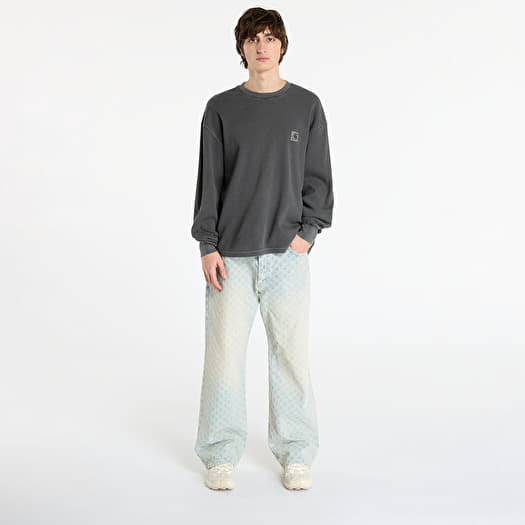 Carhartt WIP L/S Vista Waffle T-Shirt UNISEX Black Garment Dyed