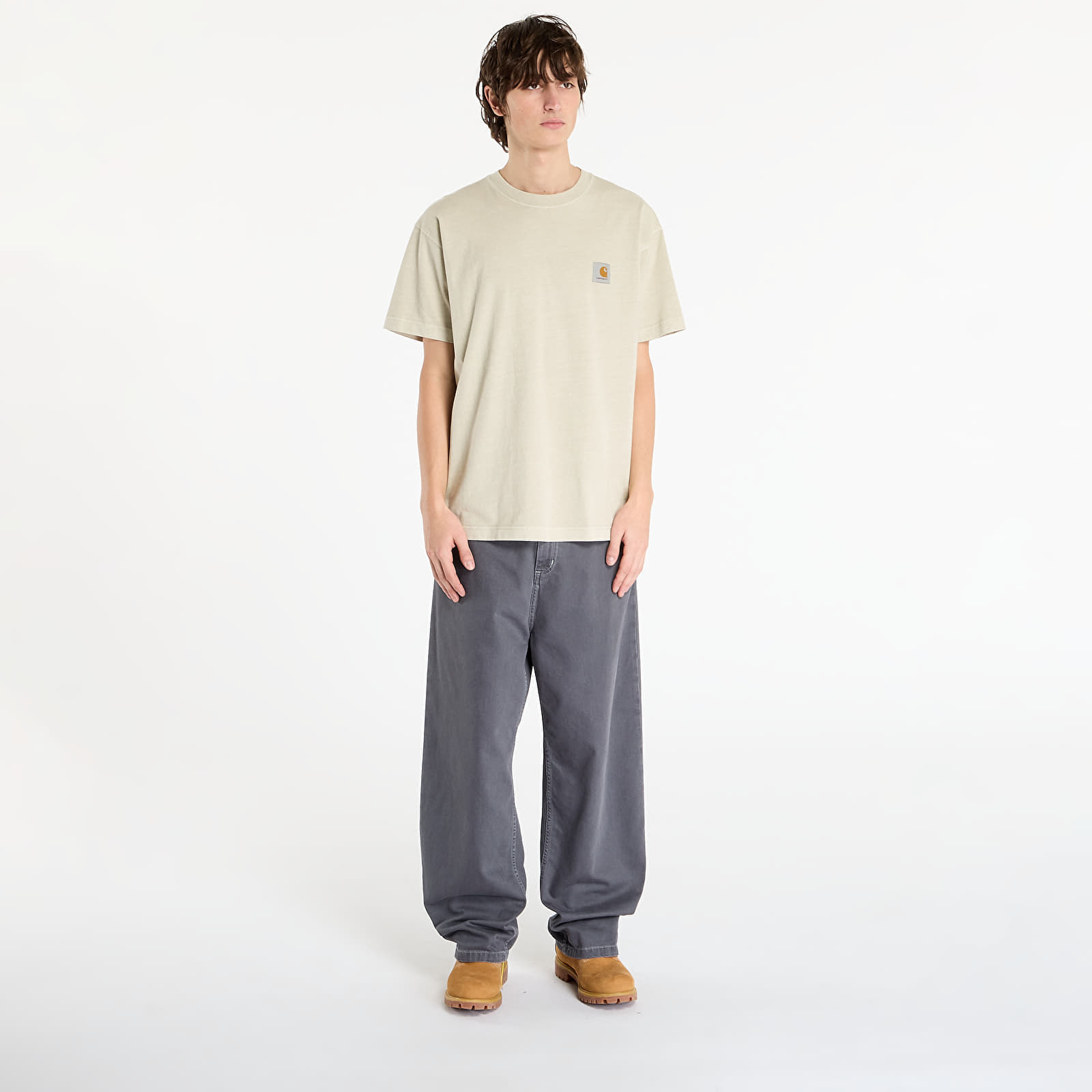 Παντελόνια Carhartt WIP Brandon Pant Graphite Stone Dyed L