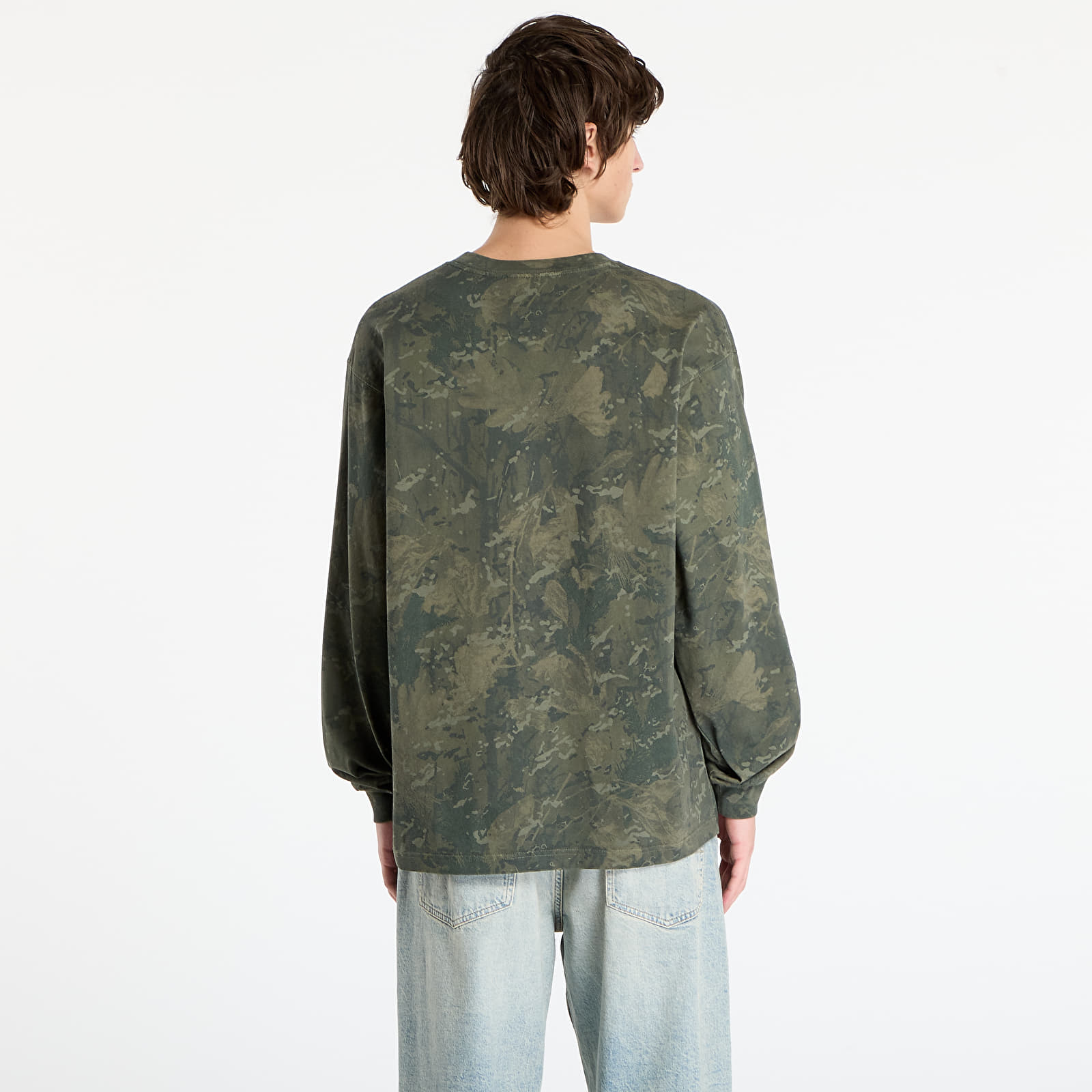 Мъжки тениски Carhartt WIP L/S Camo Combi T-Shirt Camo Combi/ Green/ Olive Garment Dyed