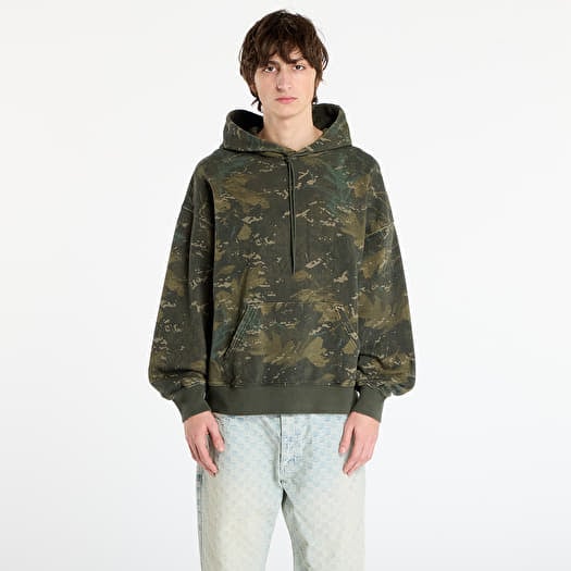 Суитшърт Carhartt WIP Hooded Benton Sweat Camo Combi/ Green Garment Dyed