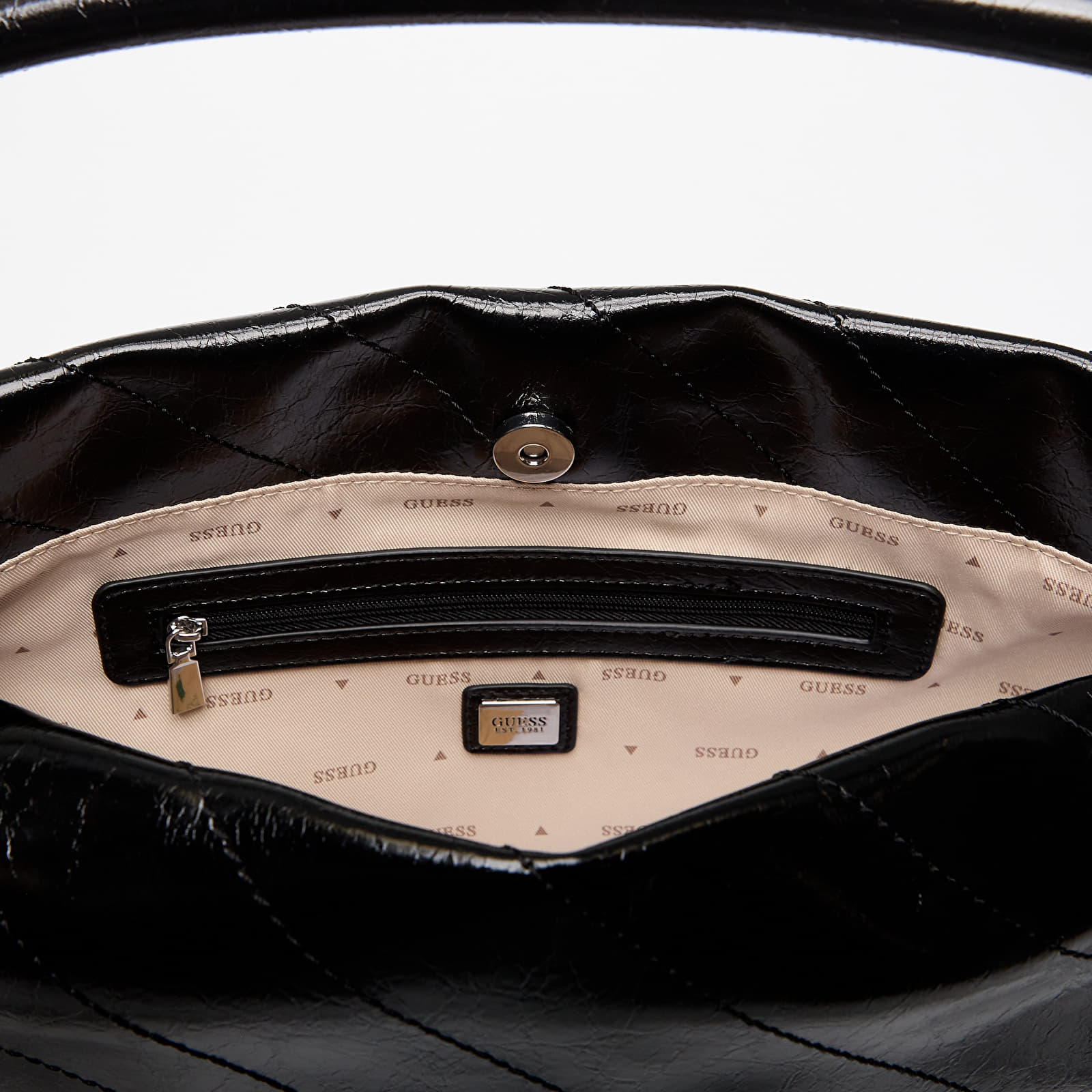 Genți de mână GUESS Amys Drawstring Tote Black