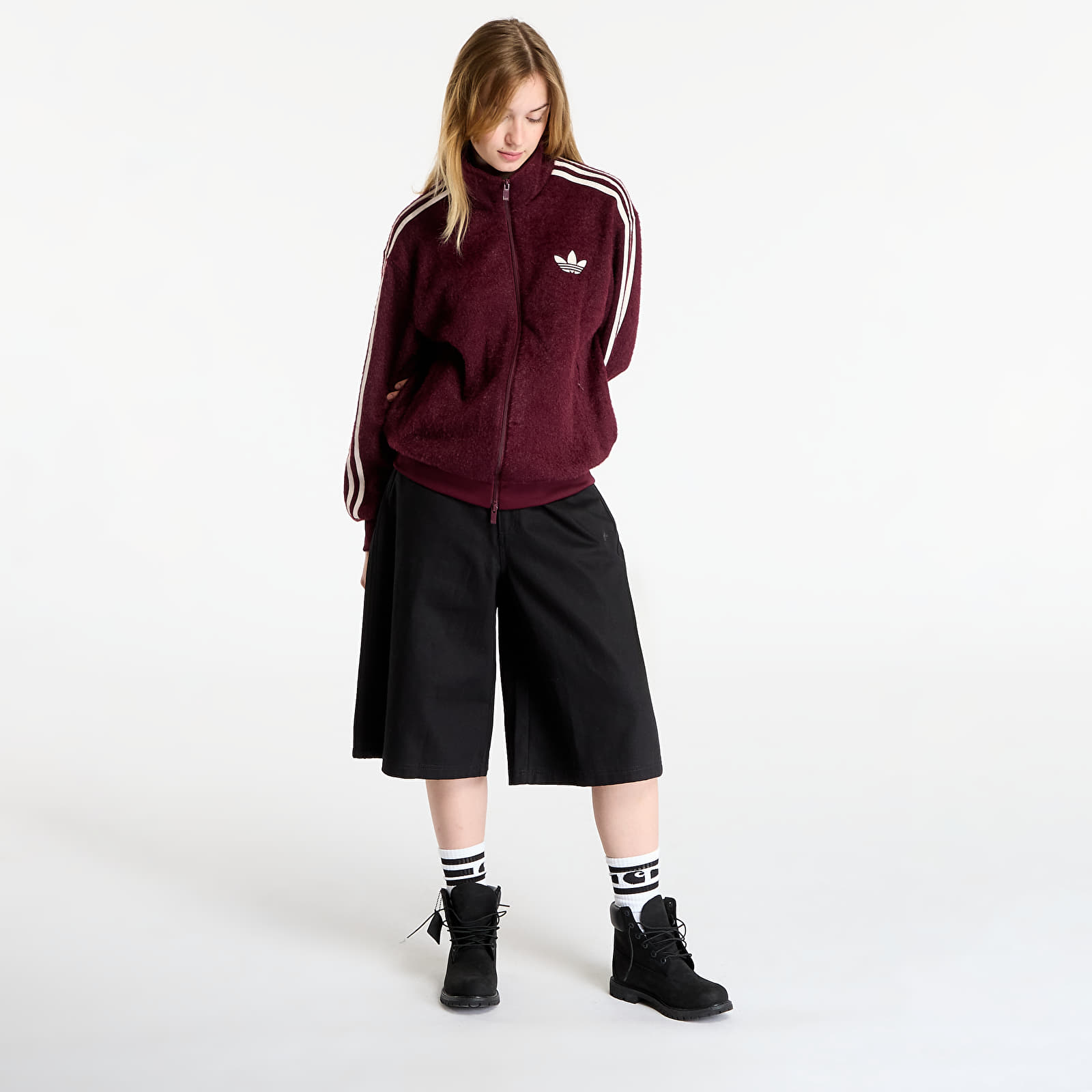 Γυναικεία φούτερ adidas Mohair Fb Tt Maroon