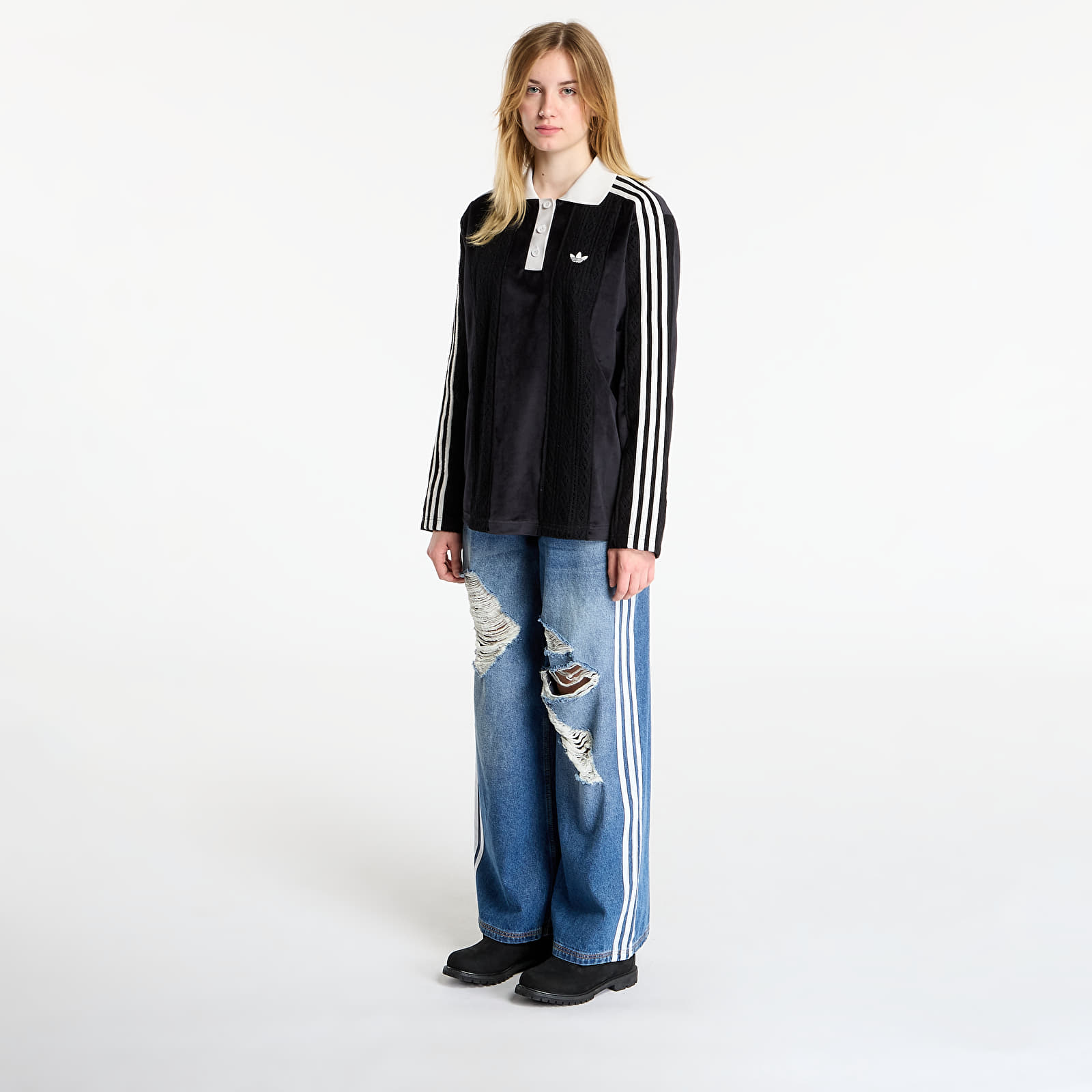 Γυναικείες φανέλες adidas Ls Jersey Black