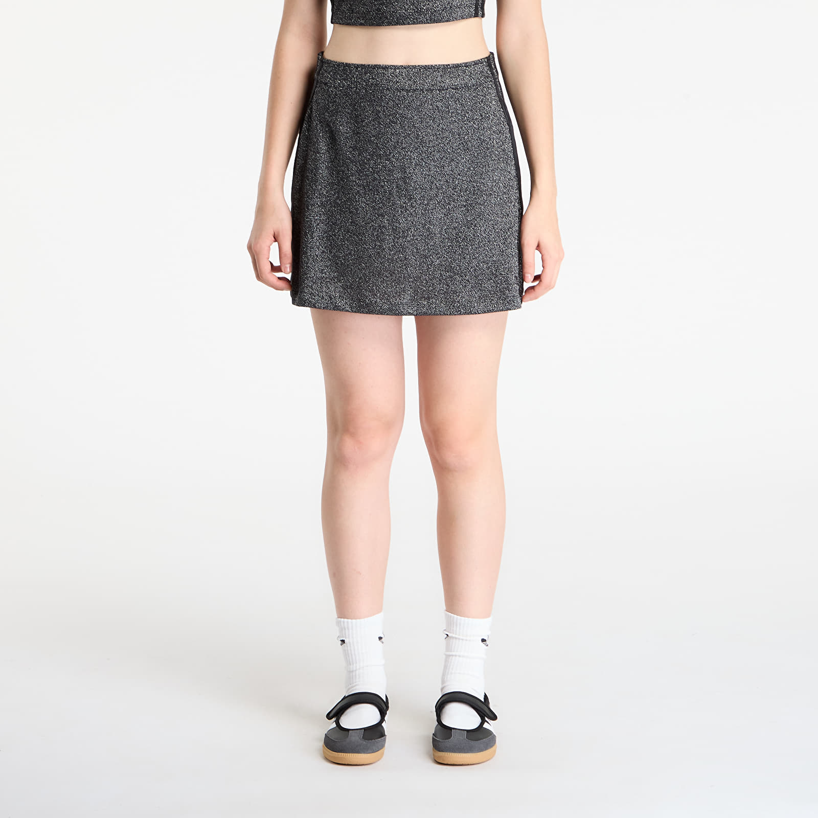 Dámské sukně adidas Lurex Skirt Black/ Silver Metallic