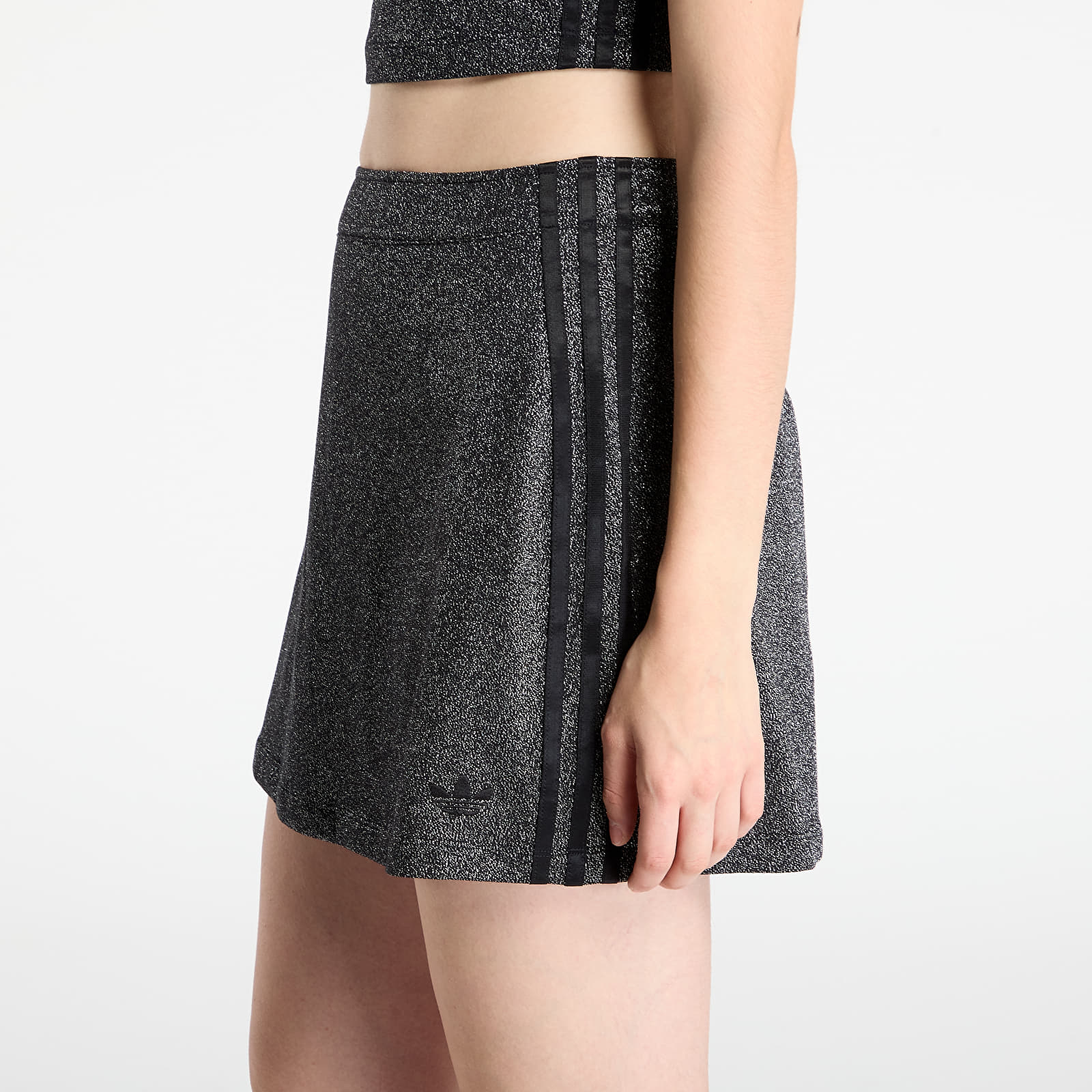 Dámské sukně adidas Lurex Skirt Black/ Silver Metallic