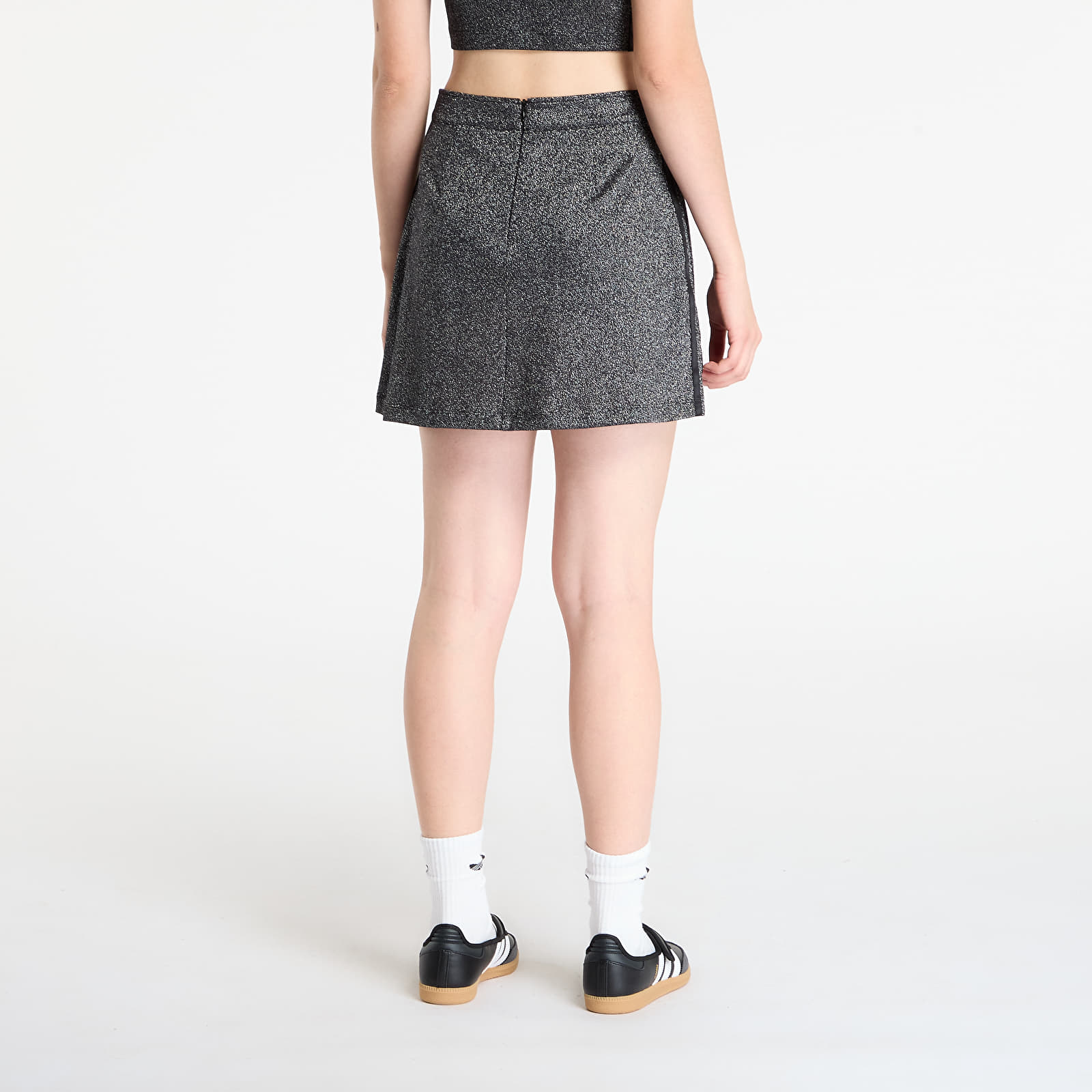 Dámské sukně adidas Lurex Skirt Black/ Silver Metallic