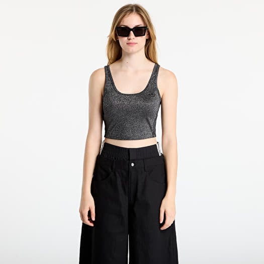 Podprsenka adidas Lurex Bralet Black/ Silver Metallic