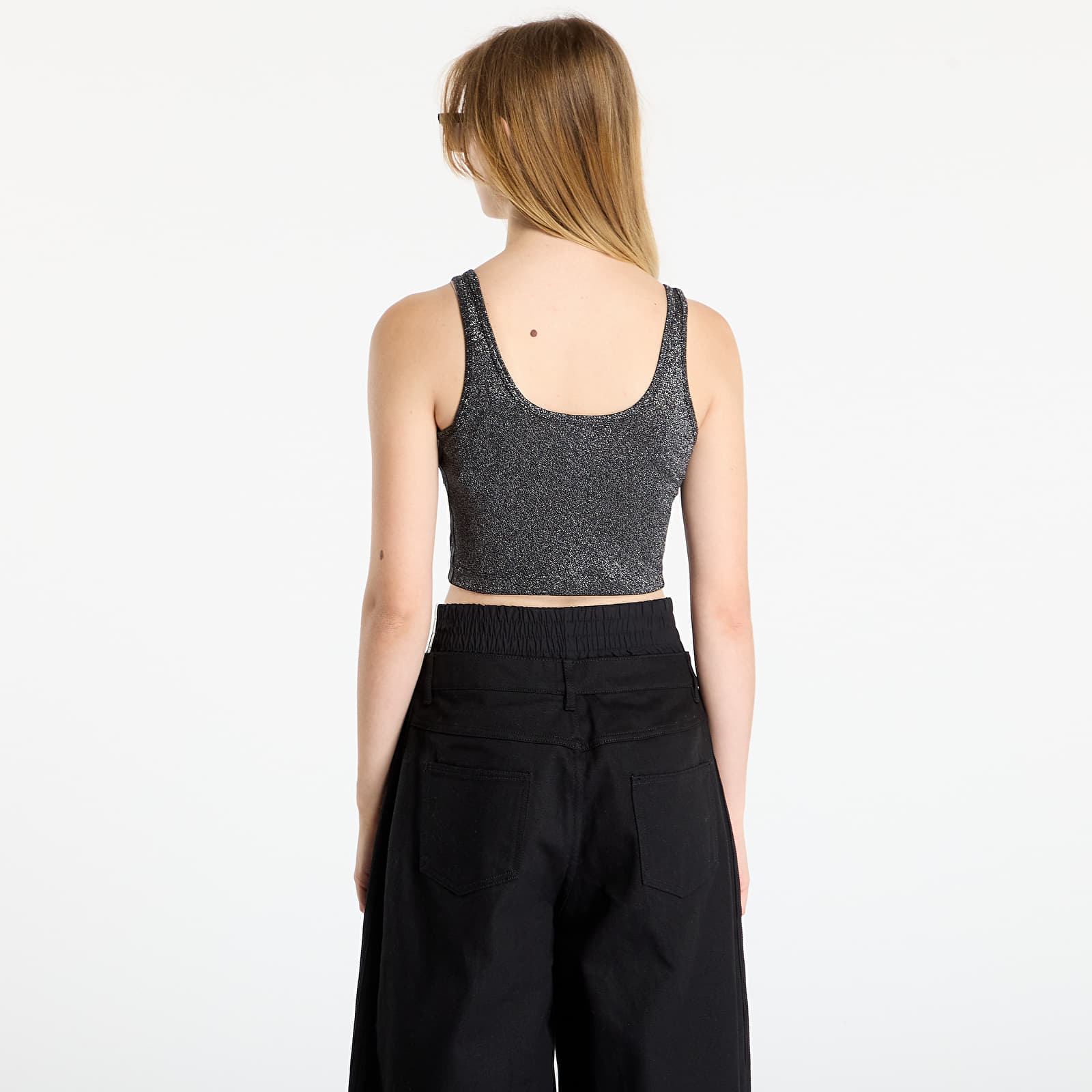 Dámské podprsenky adidas Lurex Bralet Black/ Silver Metallic