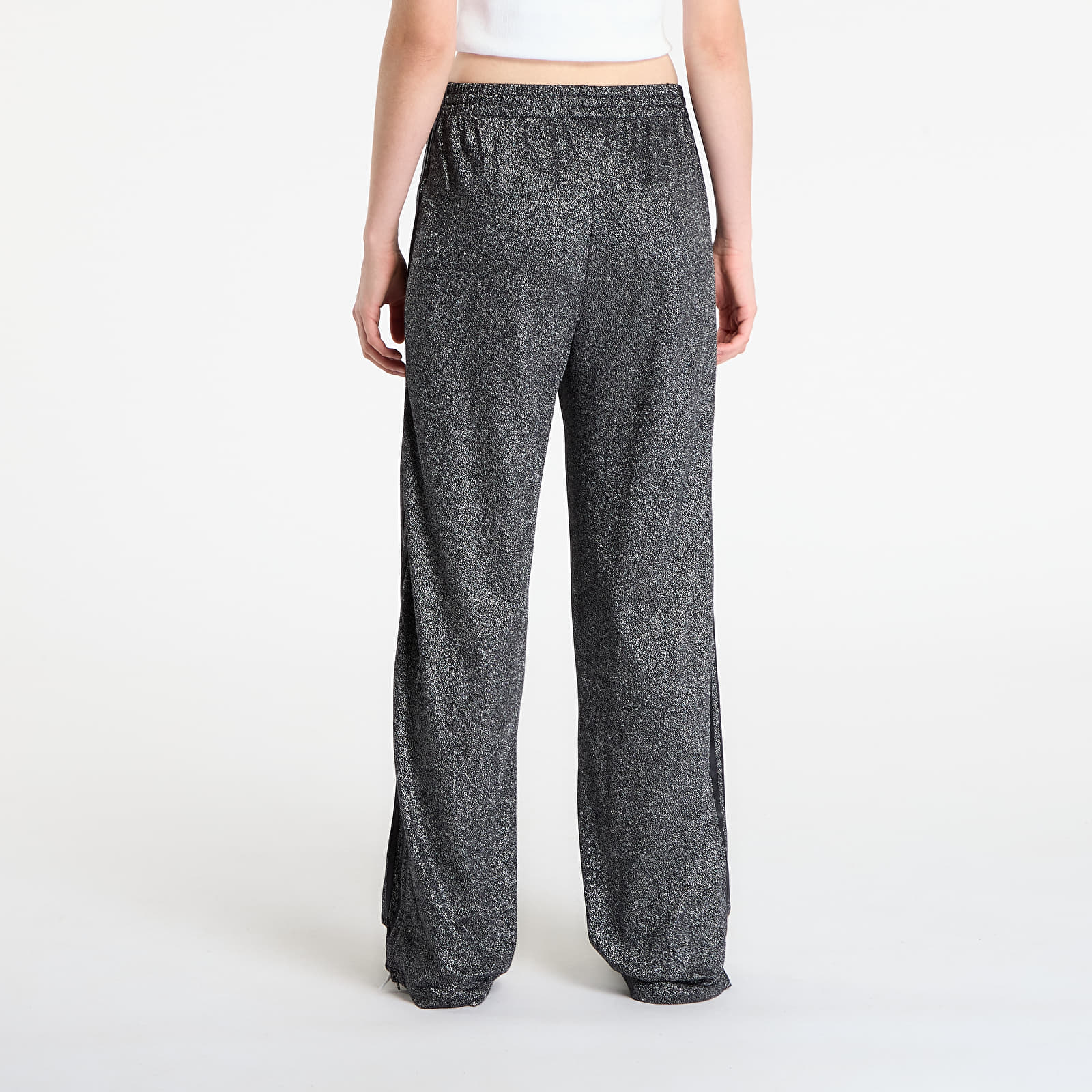 Γυναικείες φόρμες adidas Lurex Fb Track Pants Black/ Silver Metallic