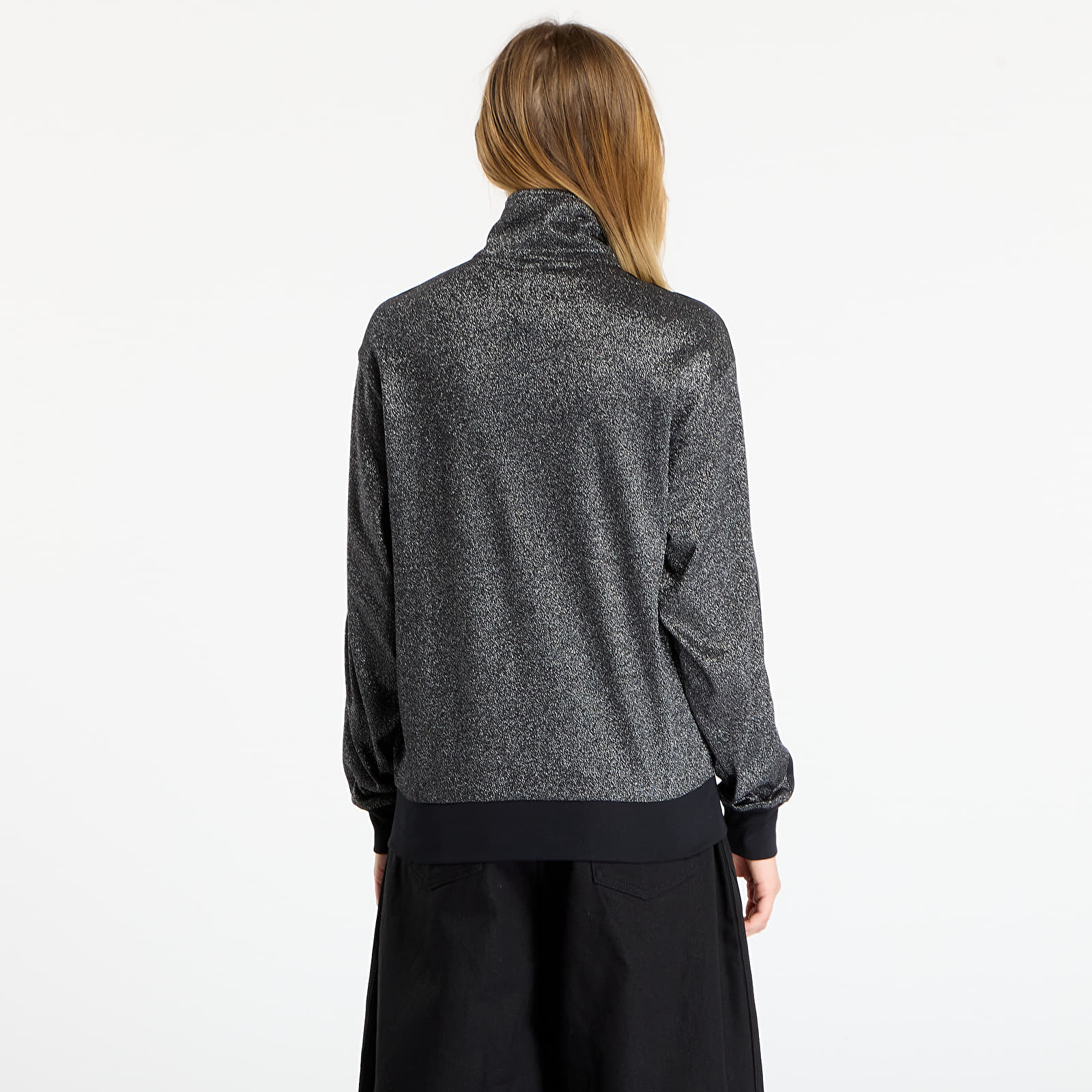 Γυναικεία φούτερ adidas Lurex Fb Tt Black/ Silver Metallic