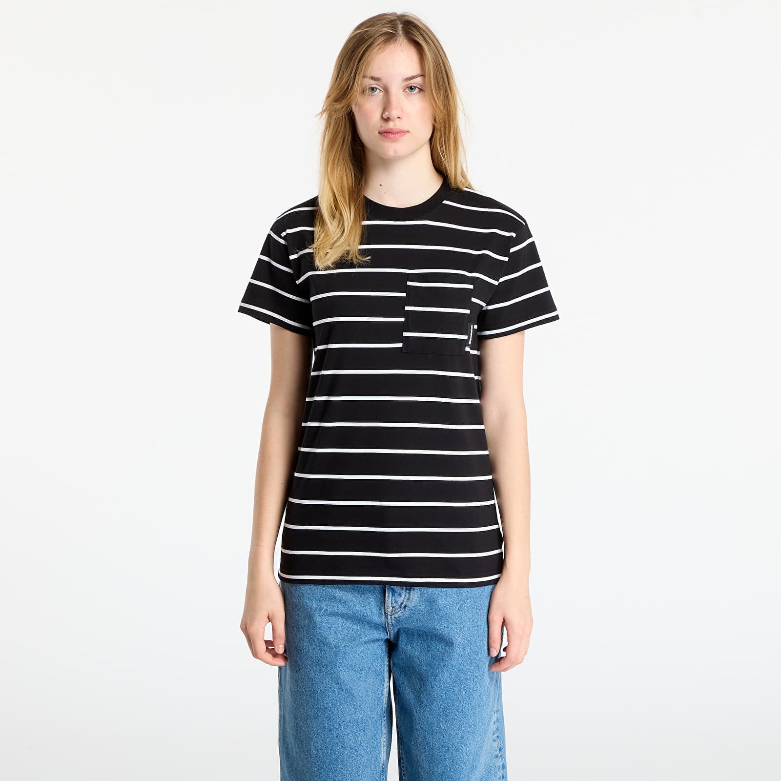 Tricou Horsefeathers Pyper Top Black Stripes S