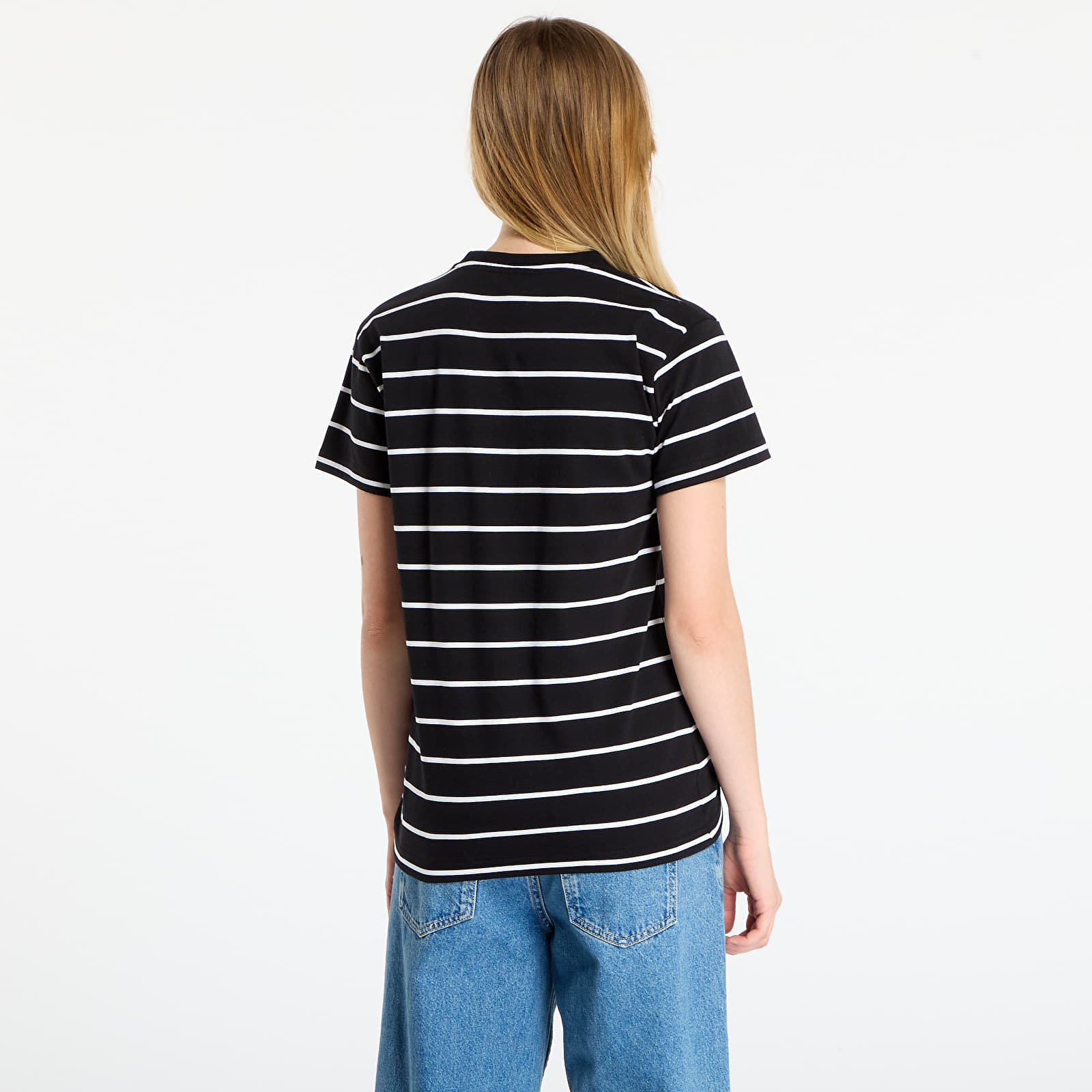 Naiste T-särgid Horsefeathers Pyper Top Black Stripes
