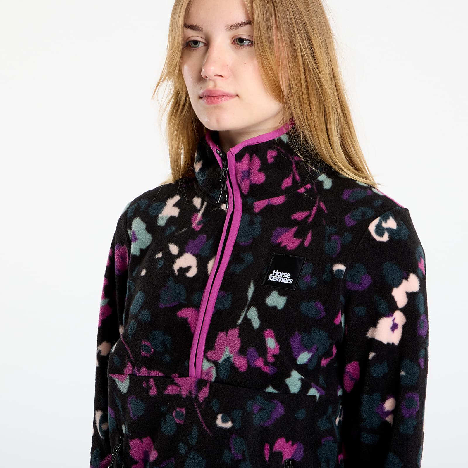 Sweatshirts för kvinnor Horsefeathers Viva Fleece Sweatshirt Colored Cheetah