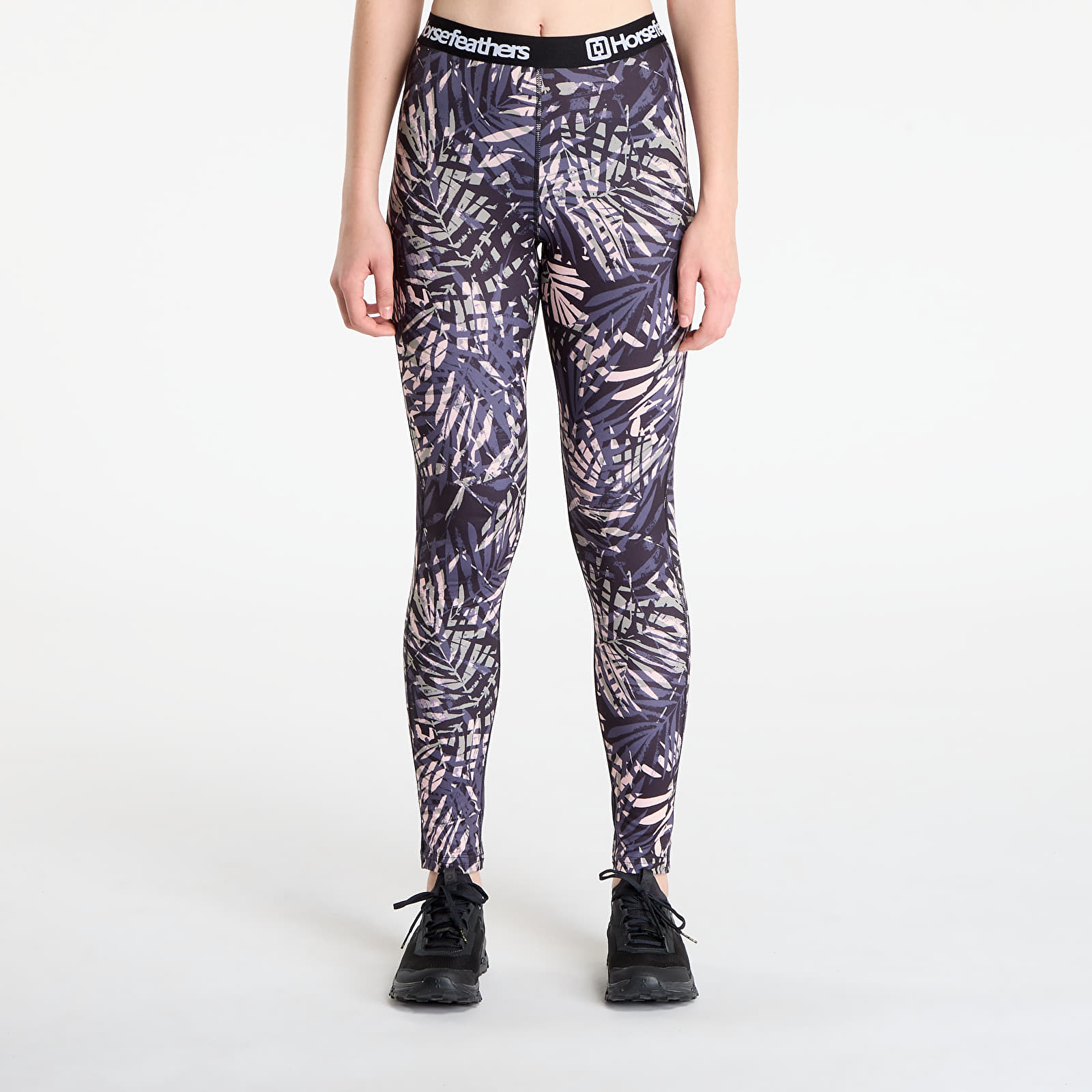 Calças de mulher Horsefeathers Mirra Pants Black Leaves