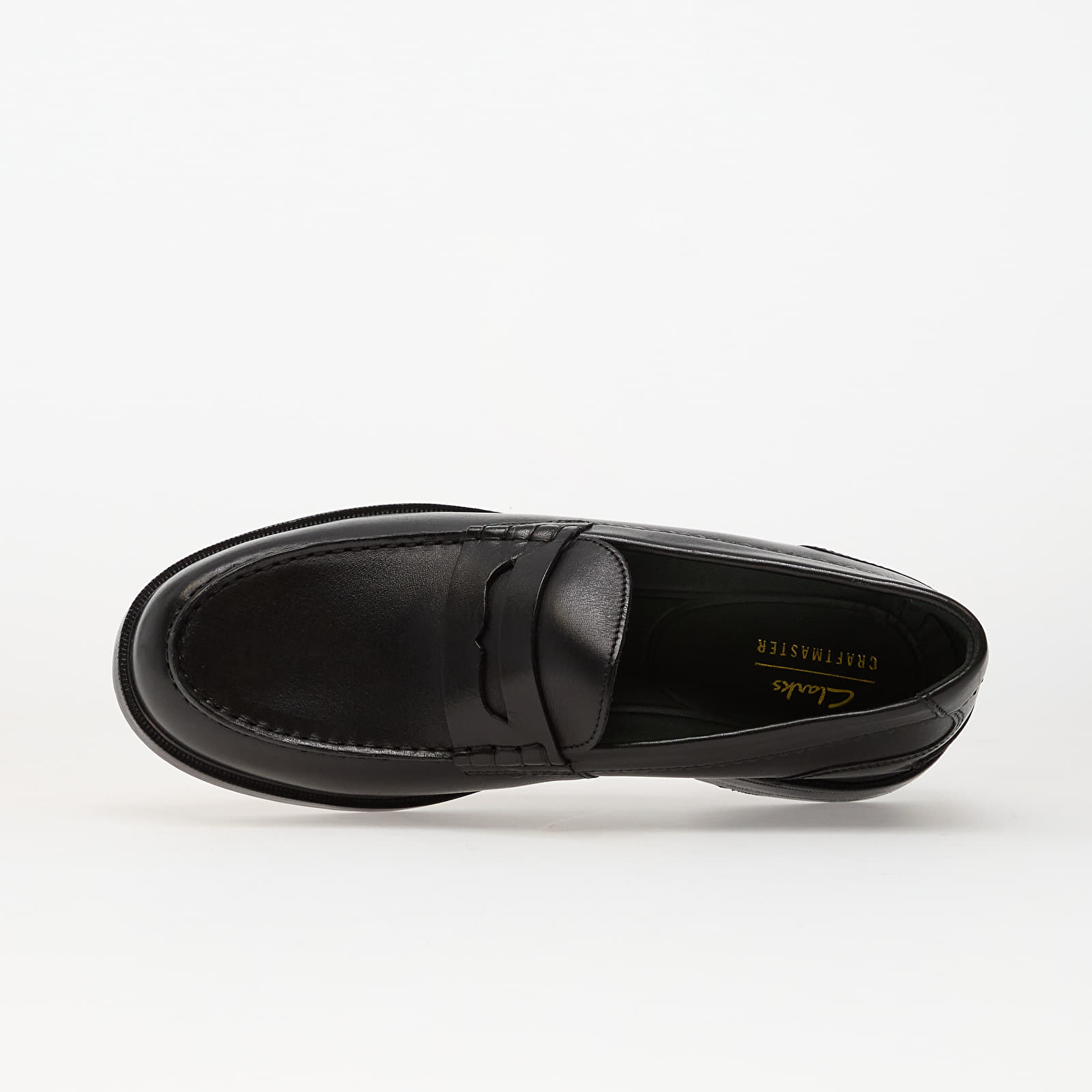 Încălțăminte și sneakerși pentru bărbați Clarks CraftJames Lo Black Leather