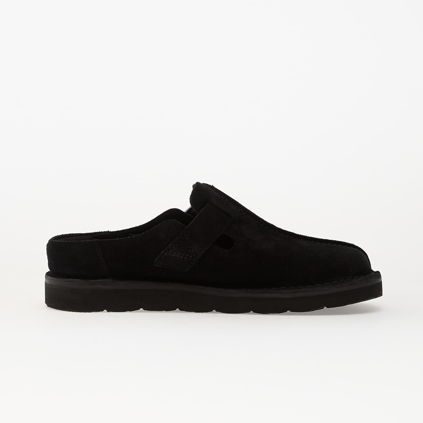 Încălțăminte și sneakerși pentru bărbați Clarks Solsbury Mule Black Suede