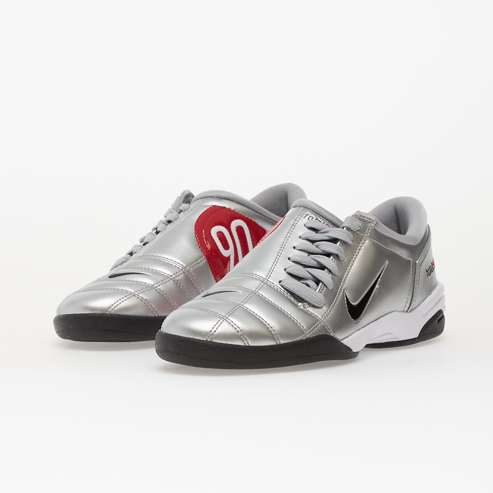 Женская обувь Nike W T90 Metallic Silver/ Black-University Red