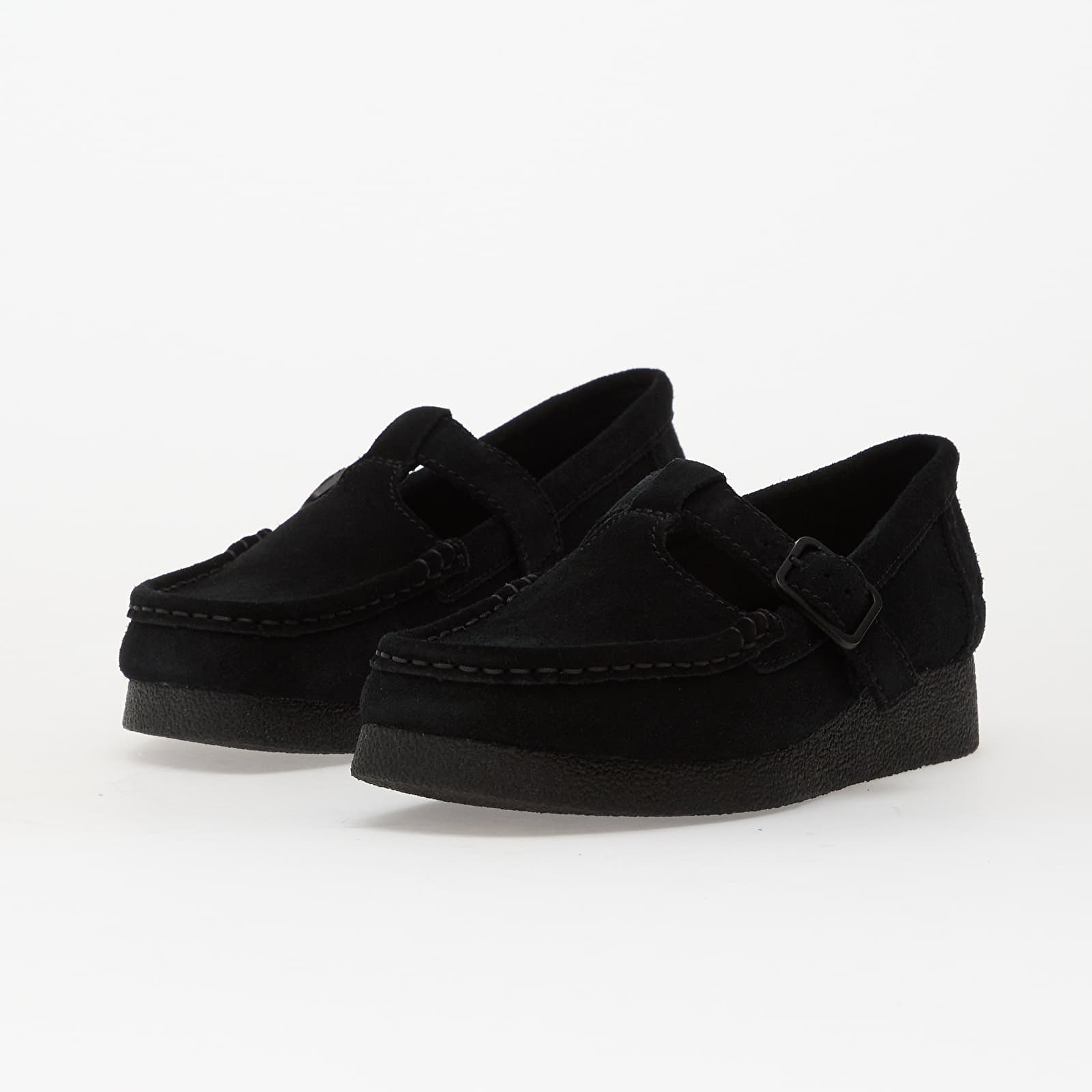 Damesschoenen Clarks WallabeeEVOBar Black Suede