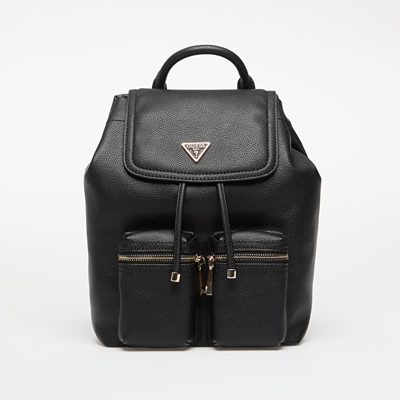Borsa GUESS Manhattan II Flap Backpack Black