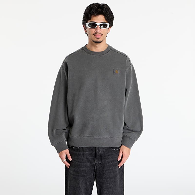 Džemperis Carhartt WIP Vista Sweat UNISEX Black Garment Dyed