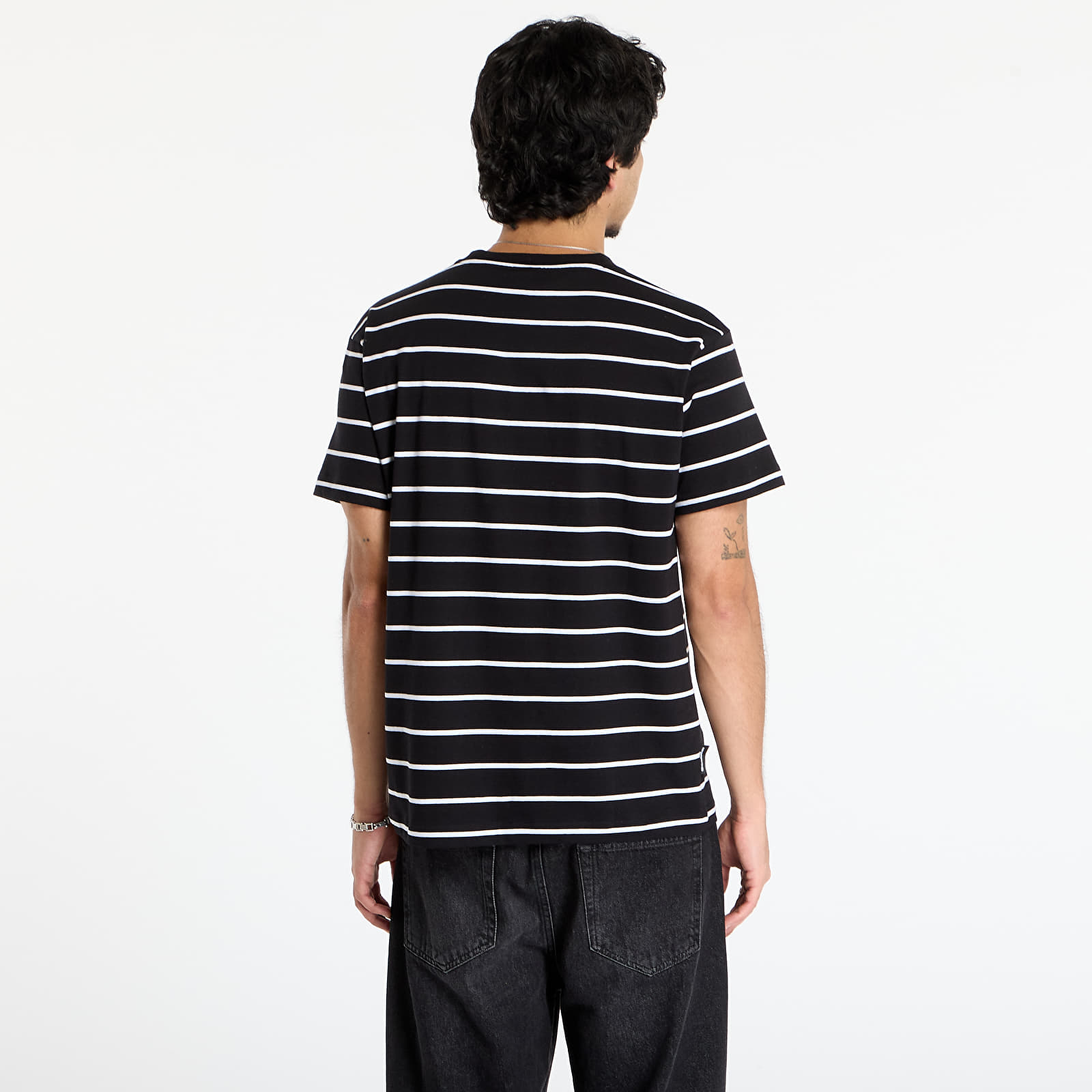 Pánská trička Horsefeathers Alpha T-Shirt Black Stripes