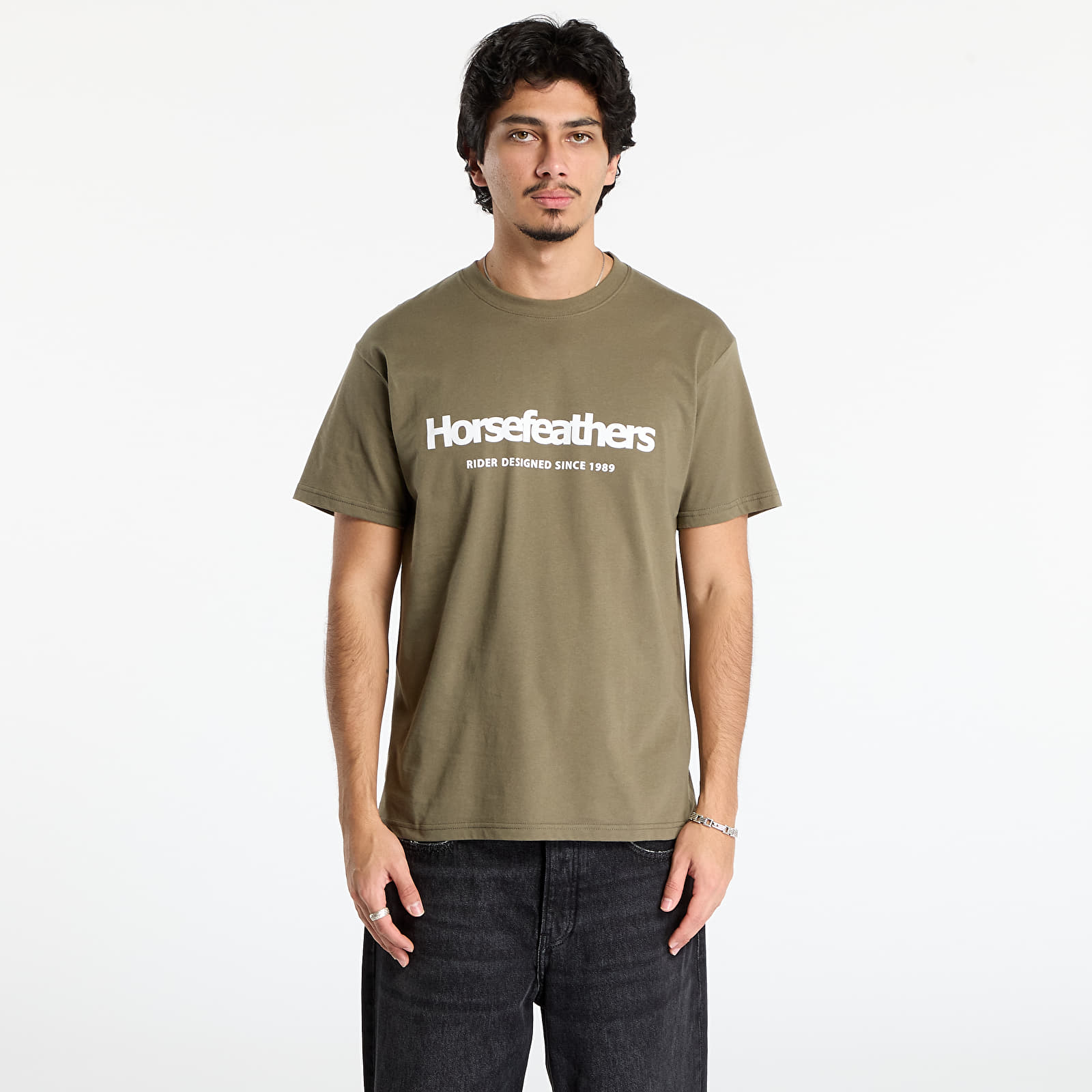 Magliette da uomo Horsefeathers Quarter T-Shirt Burnt Olive