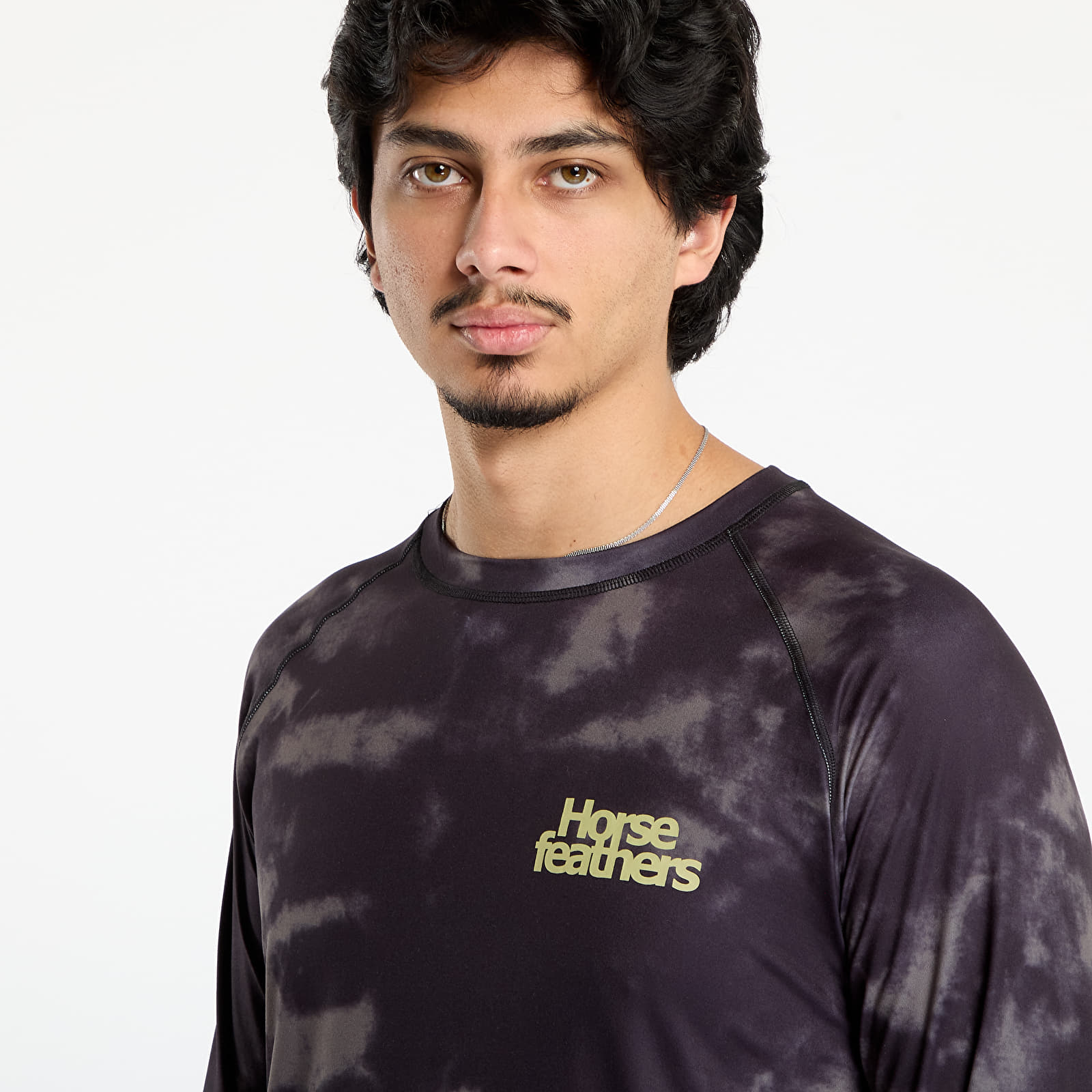 Miesten T-paidat Horsefeathers Riley Top Olive Tie Dye