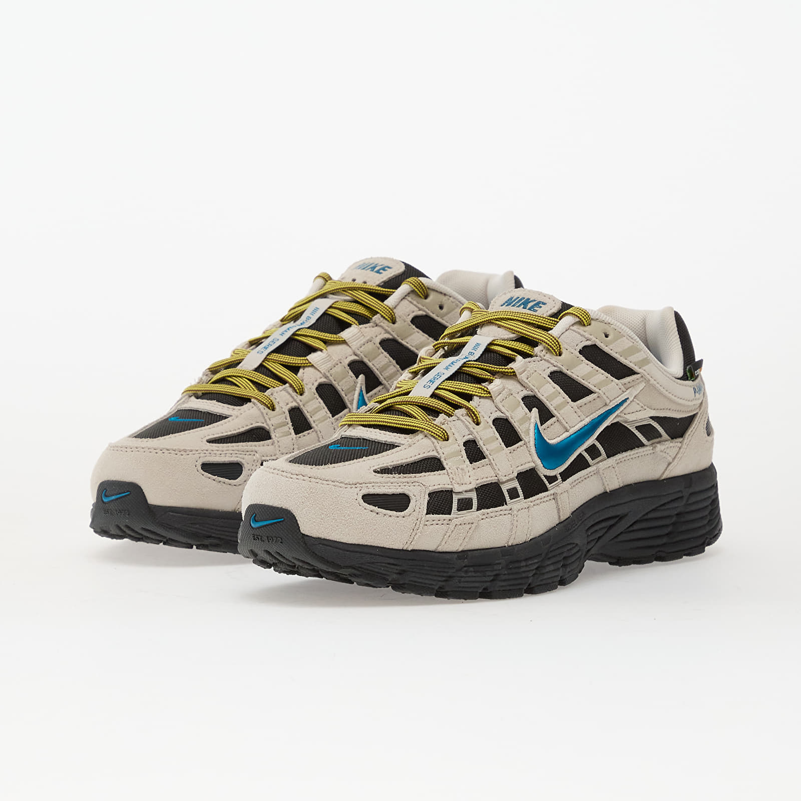 Încălțăminte și sneakerși pentru bărbați Nike P-6000 Premium Lt Orewood Brn/ Green Abyss-Lightening