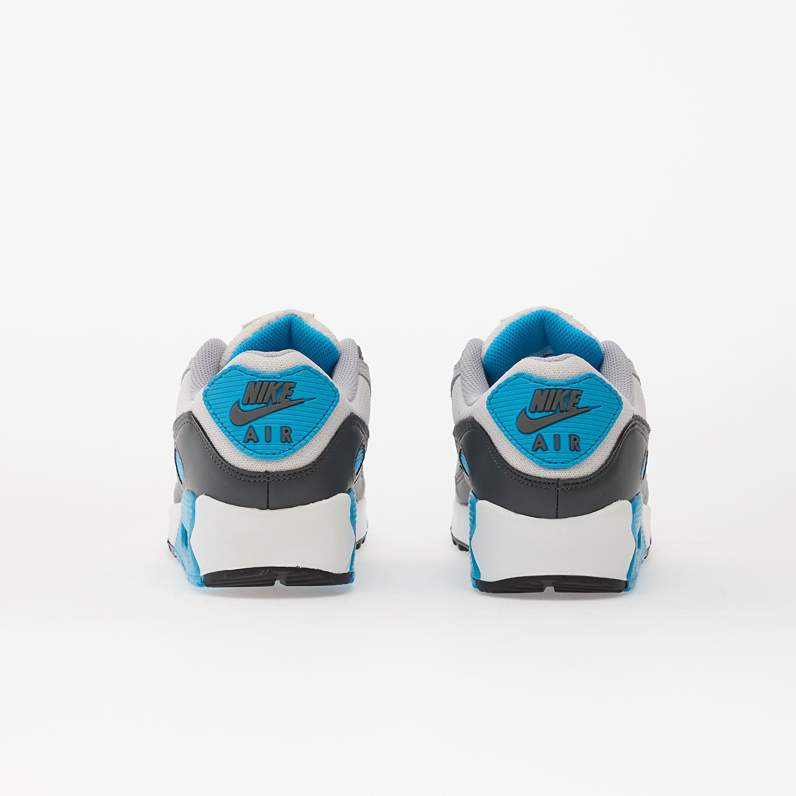 Scarpe uomo Nike Air Max 90 Platinum Tint/ Iron Grey-Blue Lightning