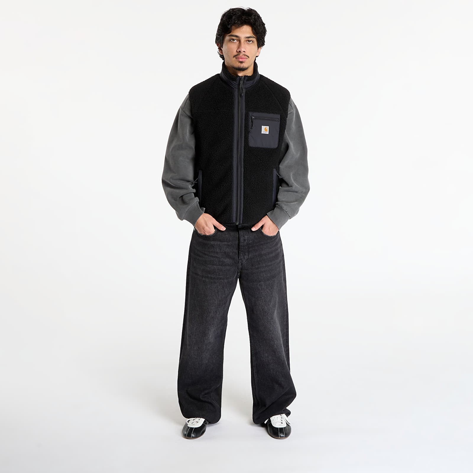 Veste pentru bărbați Carhartt WIP Prentis Vest Liner UNISEX Black/ Black