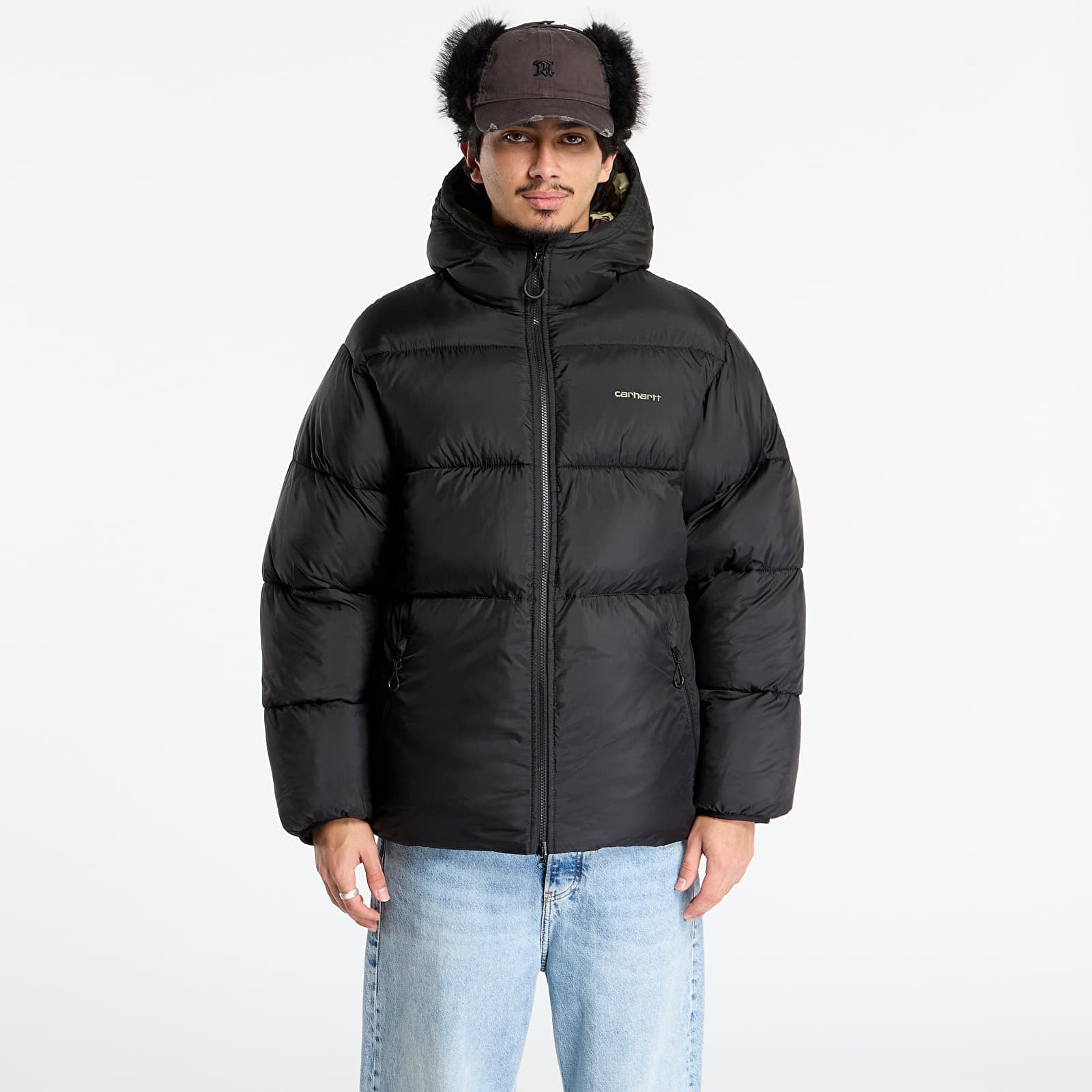 Jakker til mænd Carhartt WIP Toronto Jacket UNISEX Black/ Camo Duck/ Green