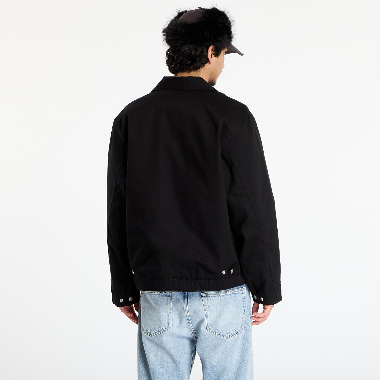 Kurtki męskie Carhartt WIP Module Script Jacket UNISEX Black/ White Rigid